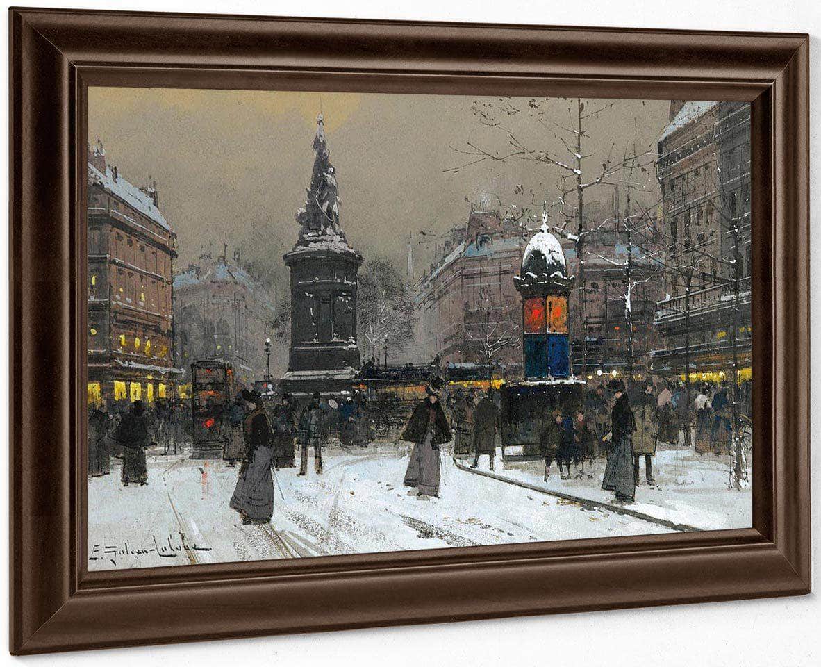 La Place De Clichy Paris By Eugene Galien Laloue - Image 5