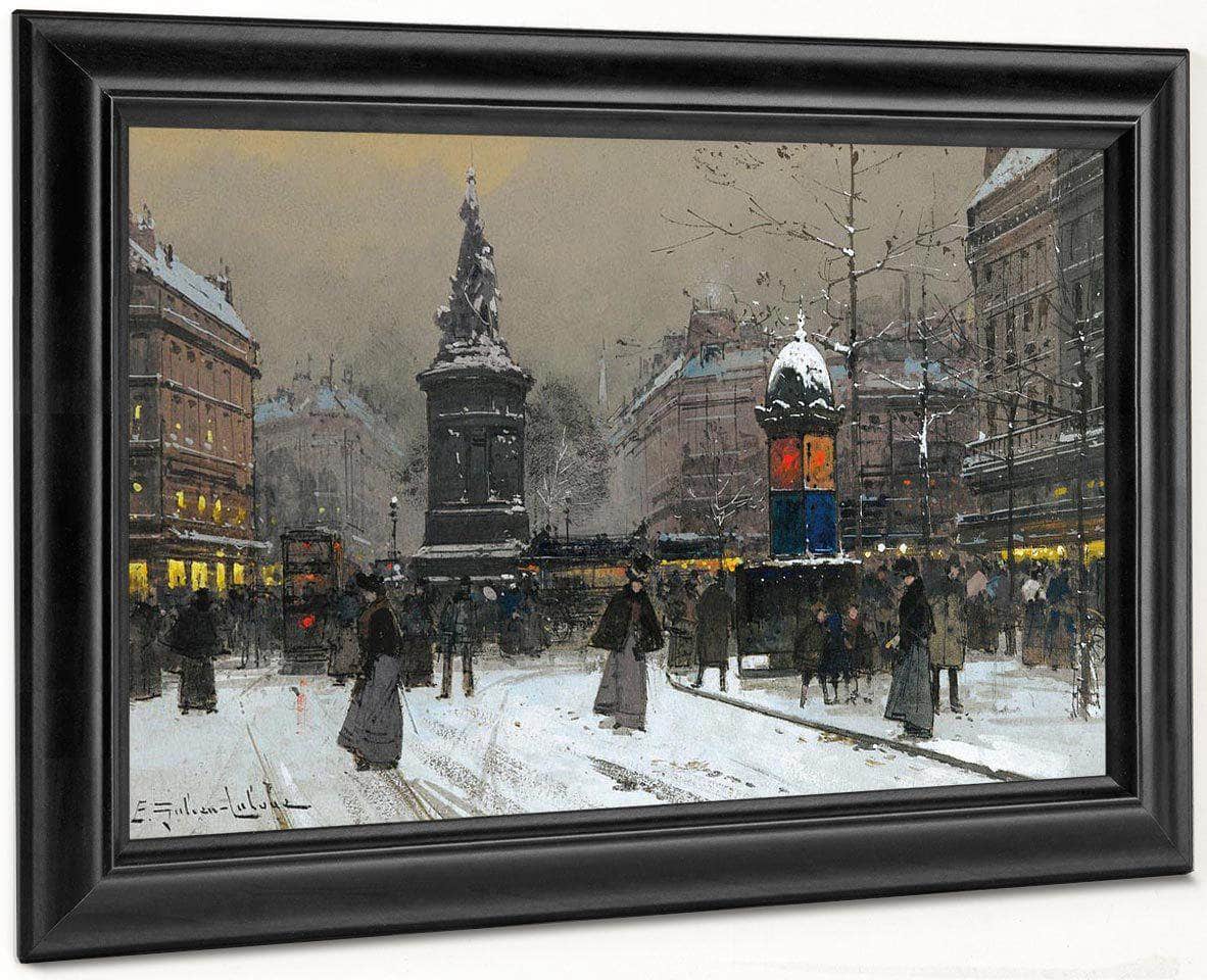 La Place De Clichy Paris By Eugene Galien Laloue - Image 7