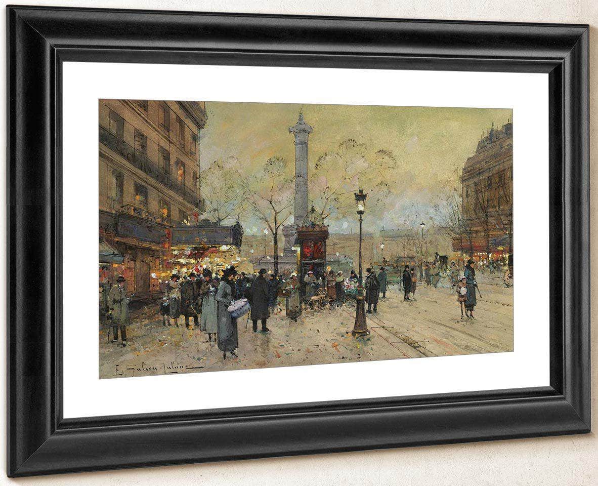 La Place De La Bastille By Eugene Galien Laloue - Image 2