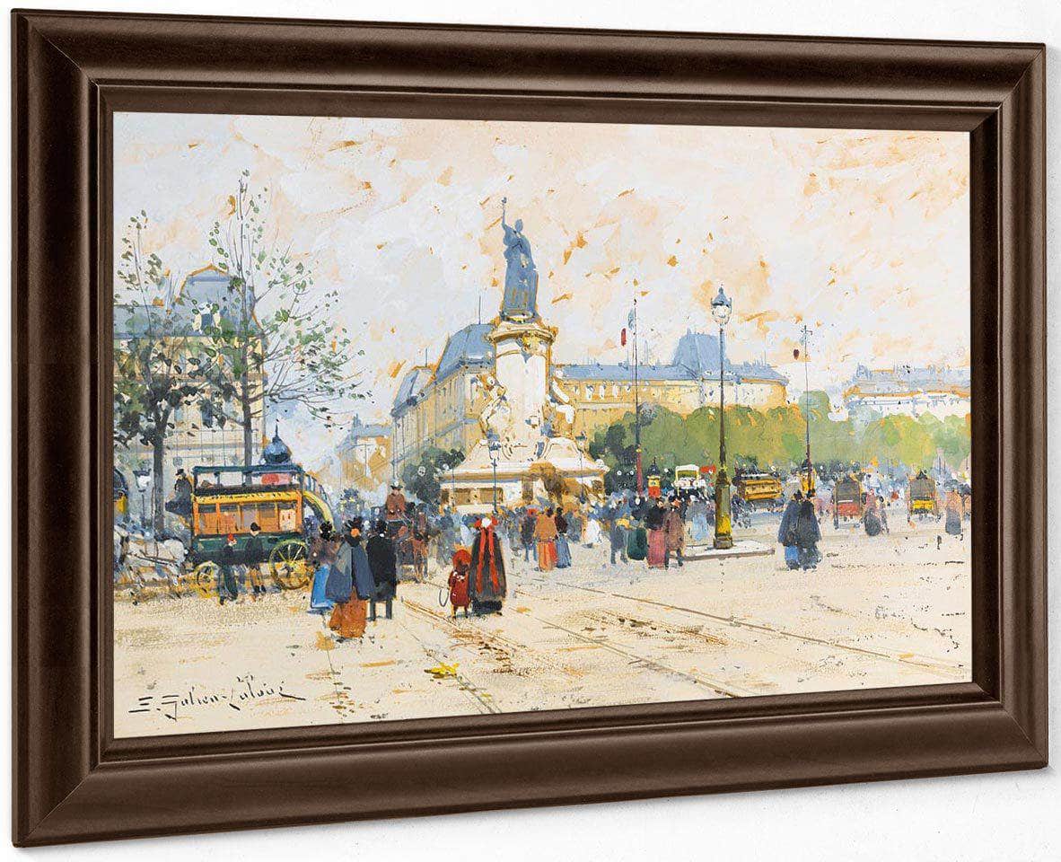 La Place De La Republique By Eugene Galien Laloue - Image 5