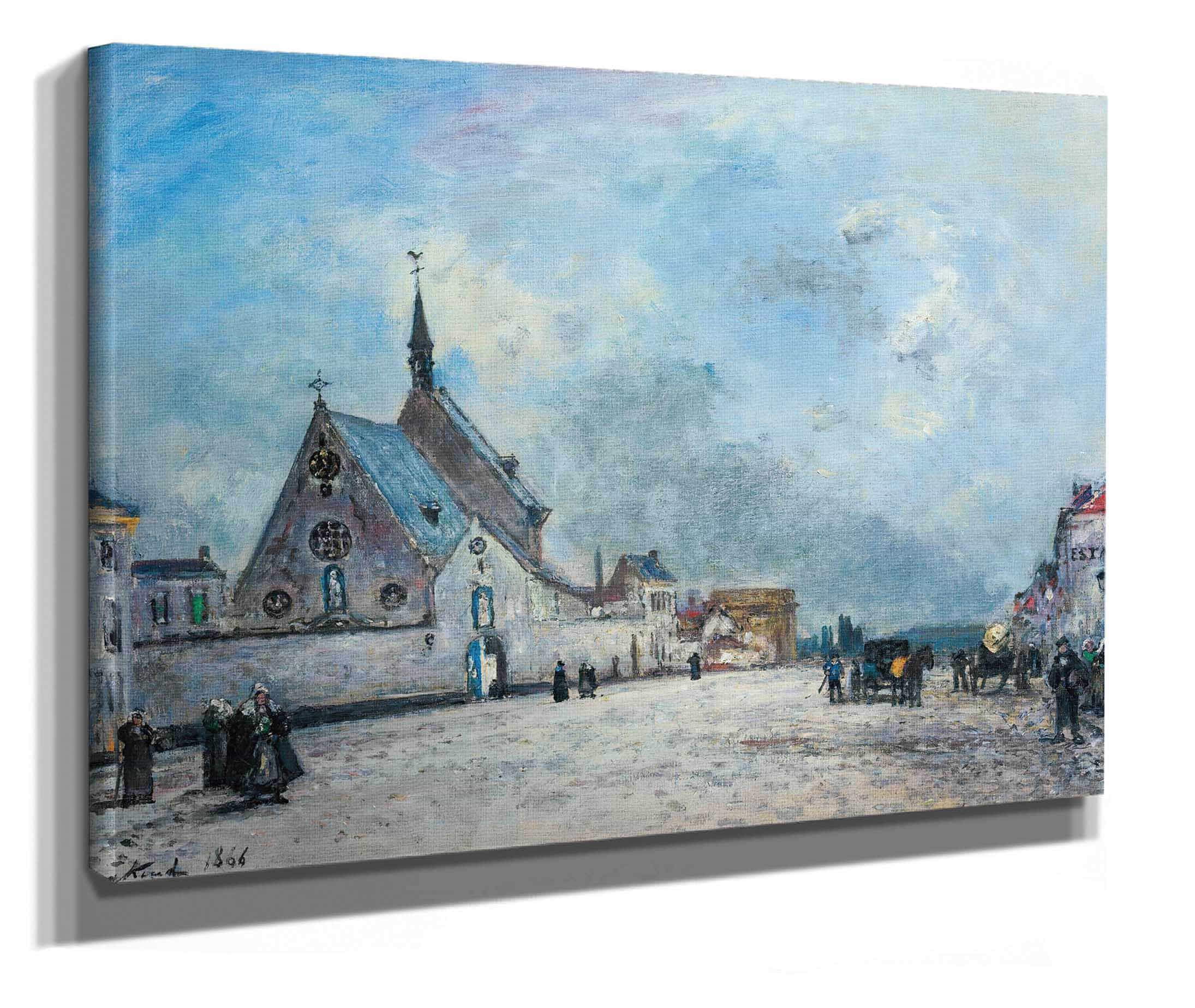 La Place De Leglise by Johan Barthold Jongkind - Image 2