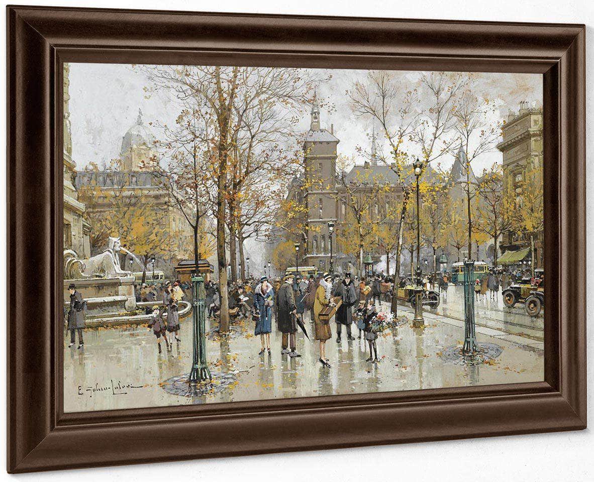 La Place Du Chatelet 2 By Eugene Galien Laloue - Image 6
