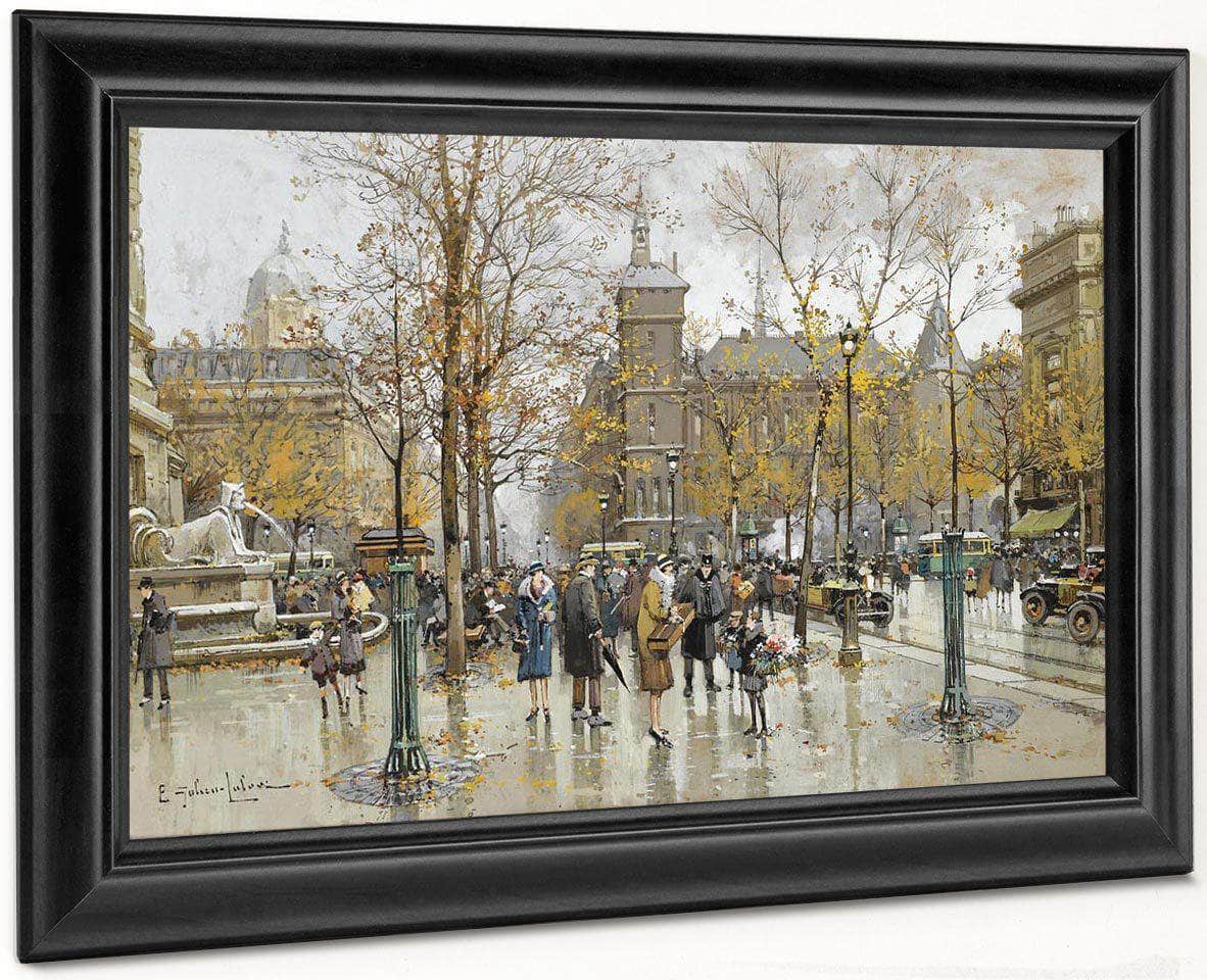 La Place Du Chatelet 2 By Eugene Galien Laloue - Image 8