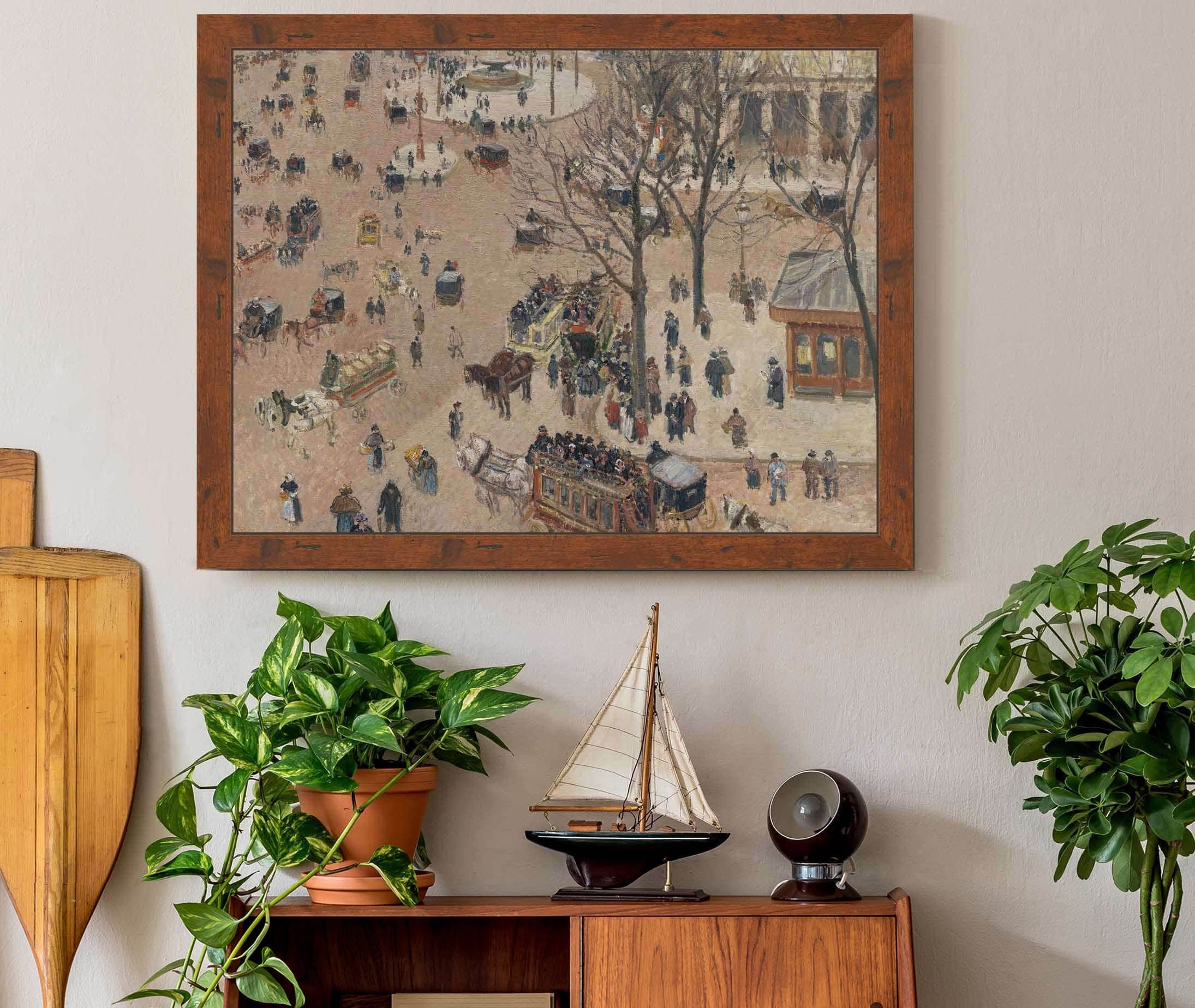 La Place Du Theatre Francais by Camille Pissarro - Image 3