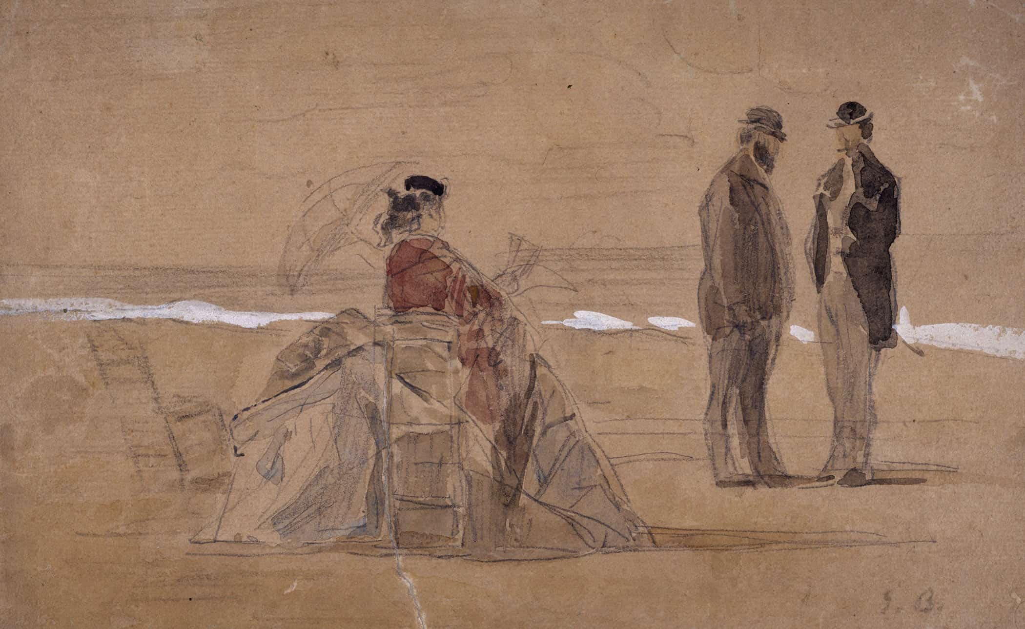 La Plage by Eugene Boudin - Image 2