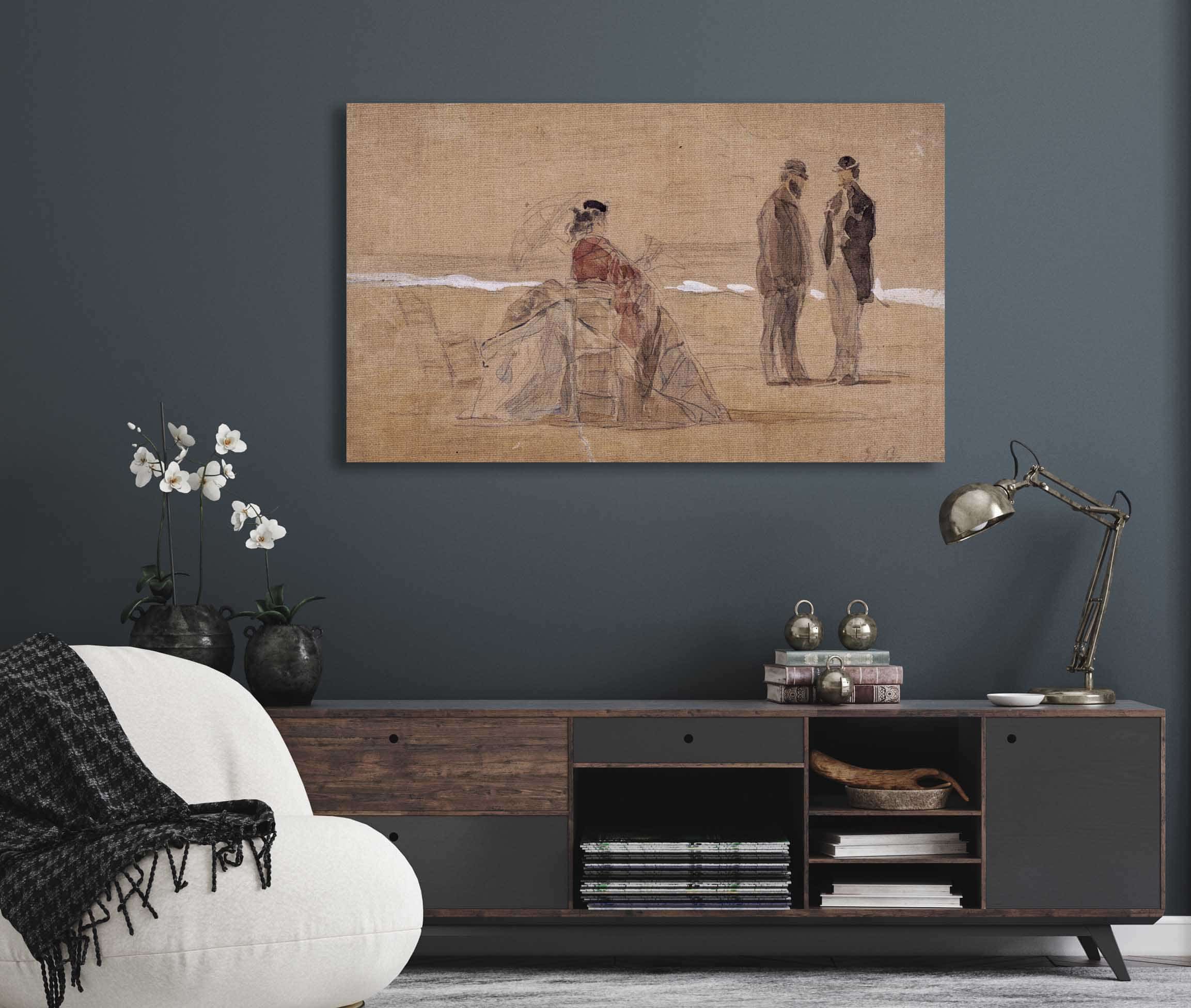 La Plage by Eugene Boudin - Image 5