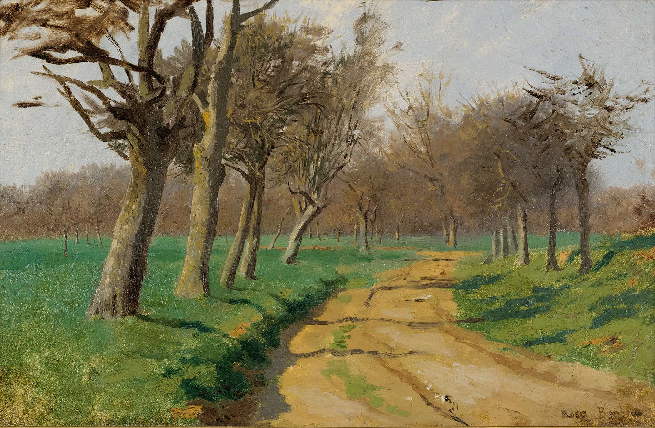 La Plaine Et Les Champs Le Chemin Tournant A Lentre Du Bois by Rosa Bonheur - Image 2