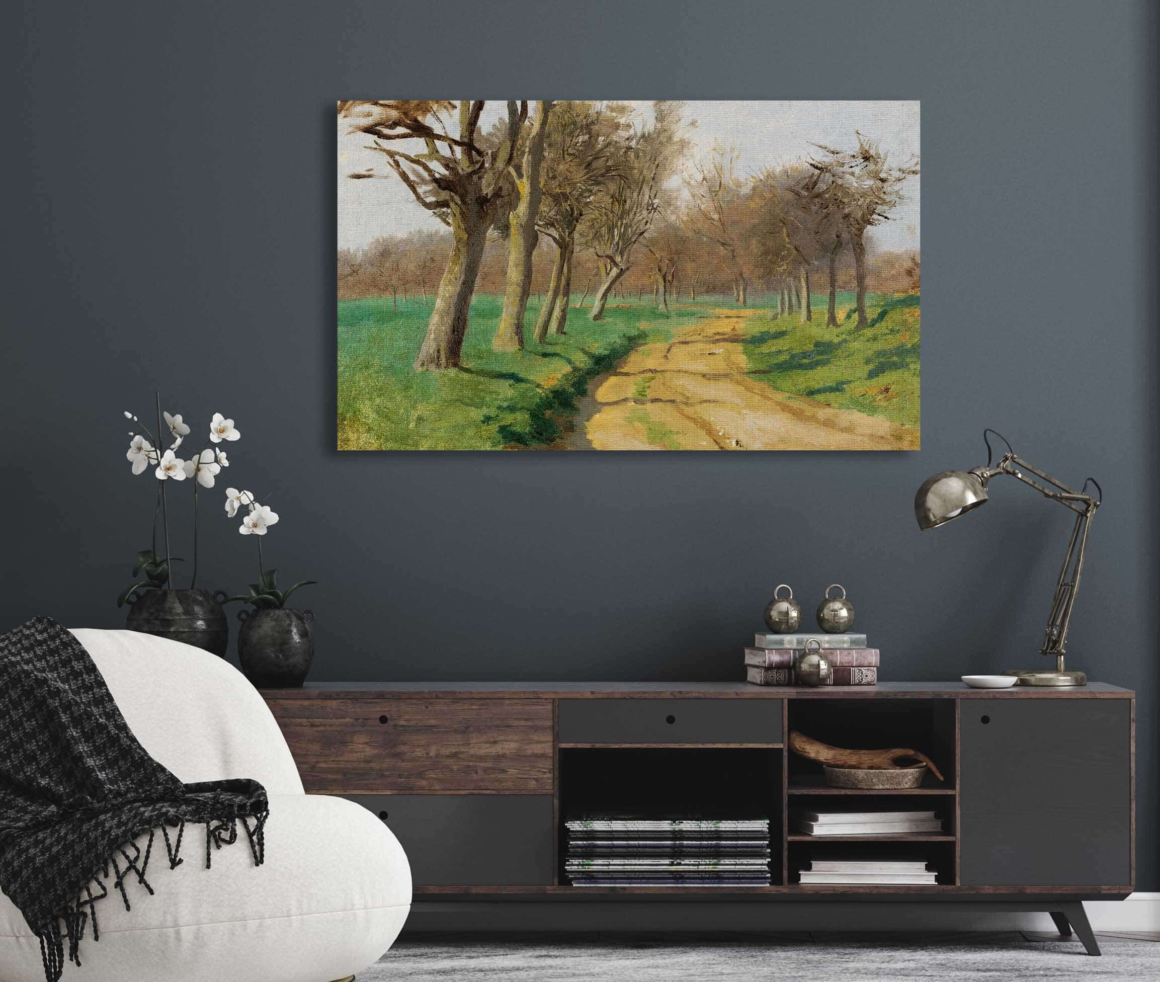 La Plaine Et Les Champs Le Chemin Tournant A Lentre Du Bois by Rosa Bonheur - Image 5