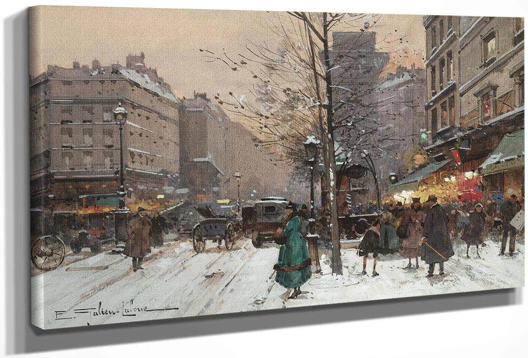 La Porte St Martin By Eugene Galien Laloue