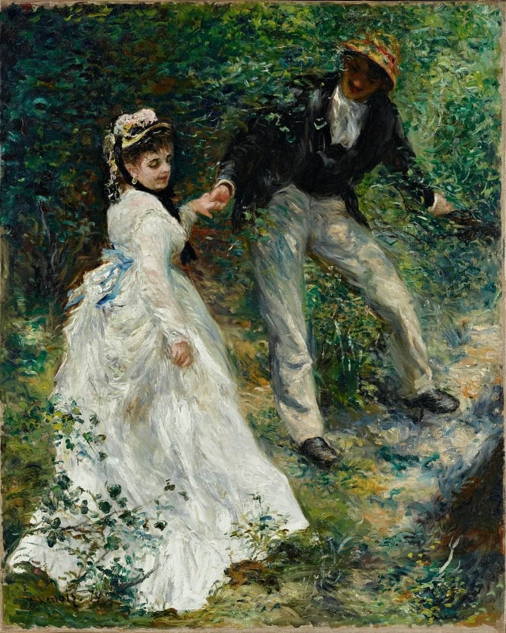 La Promenade Painting Auguste Renoir Canvas Art - Image 6