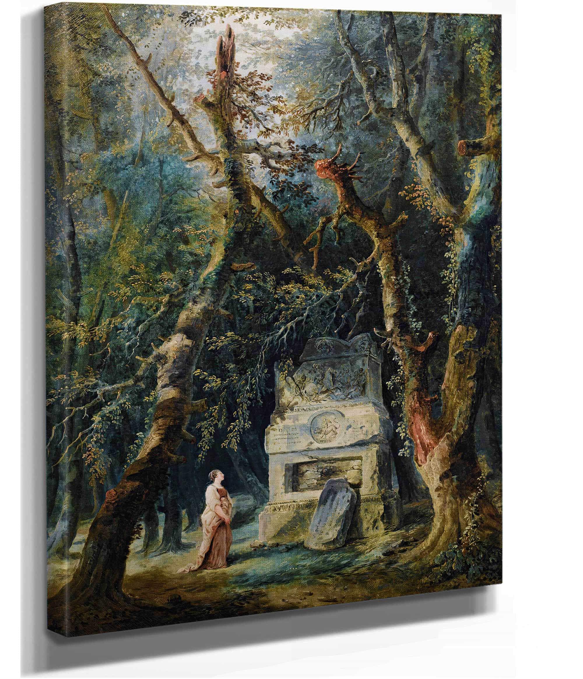 La Promenade Solitaire by Hubert Robert - Image 2