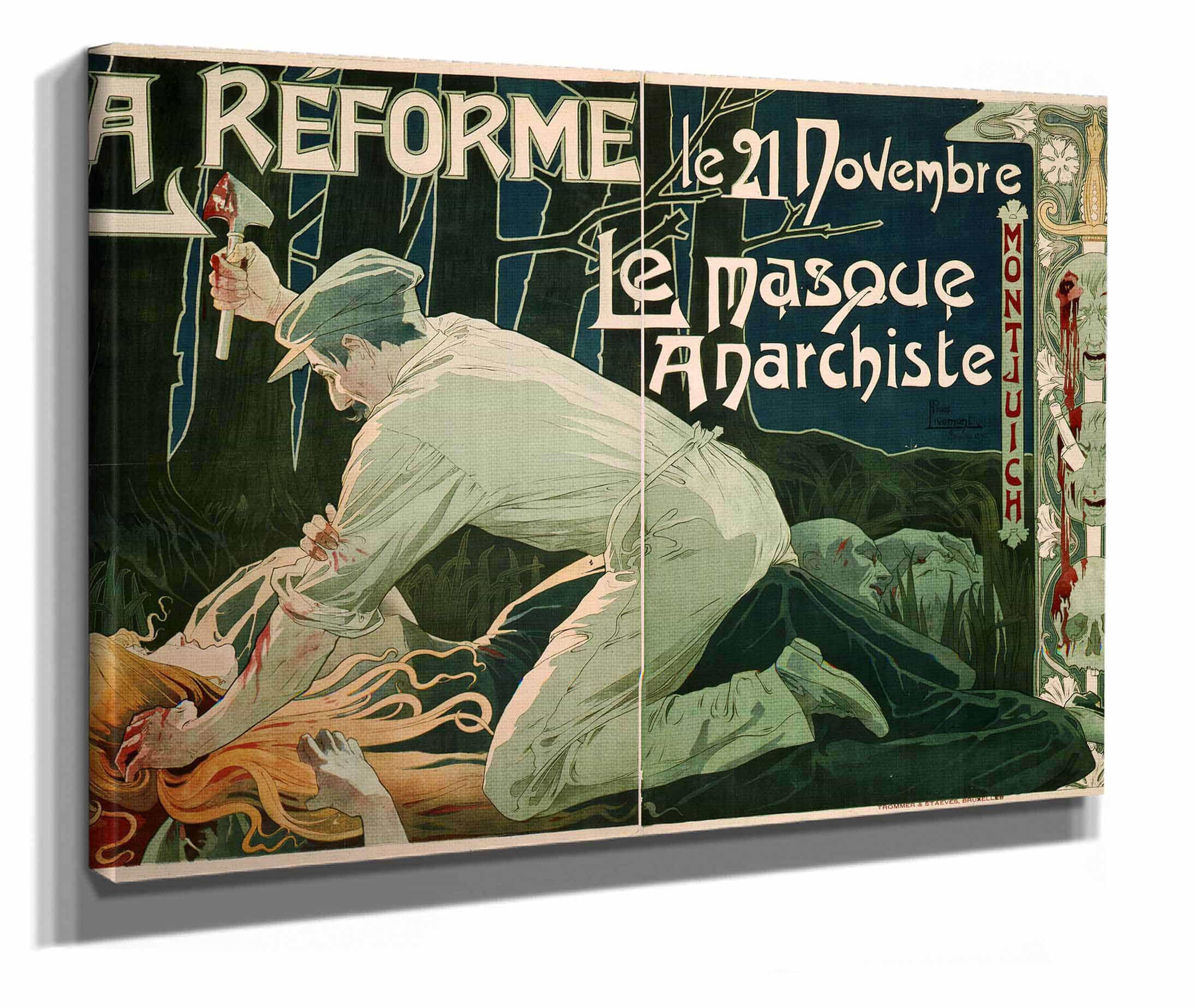 La Reforme Le Novembre Le Masque Anarchiste by Henri Privat Livemont - Image 2