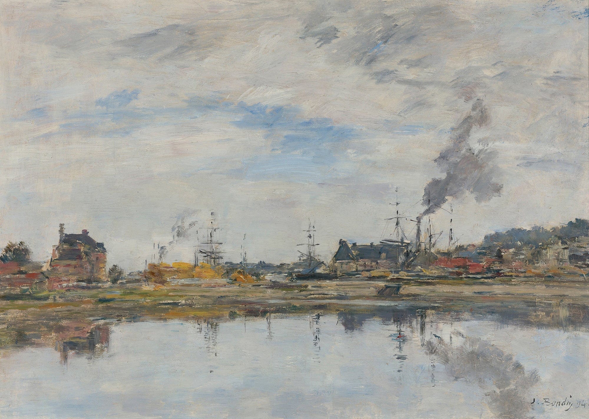 La Retenue A Trouville by Eugene Boudin - Image 2