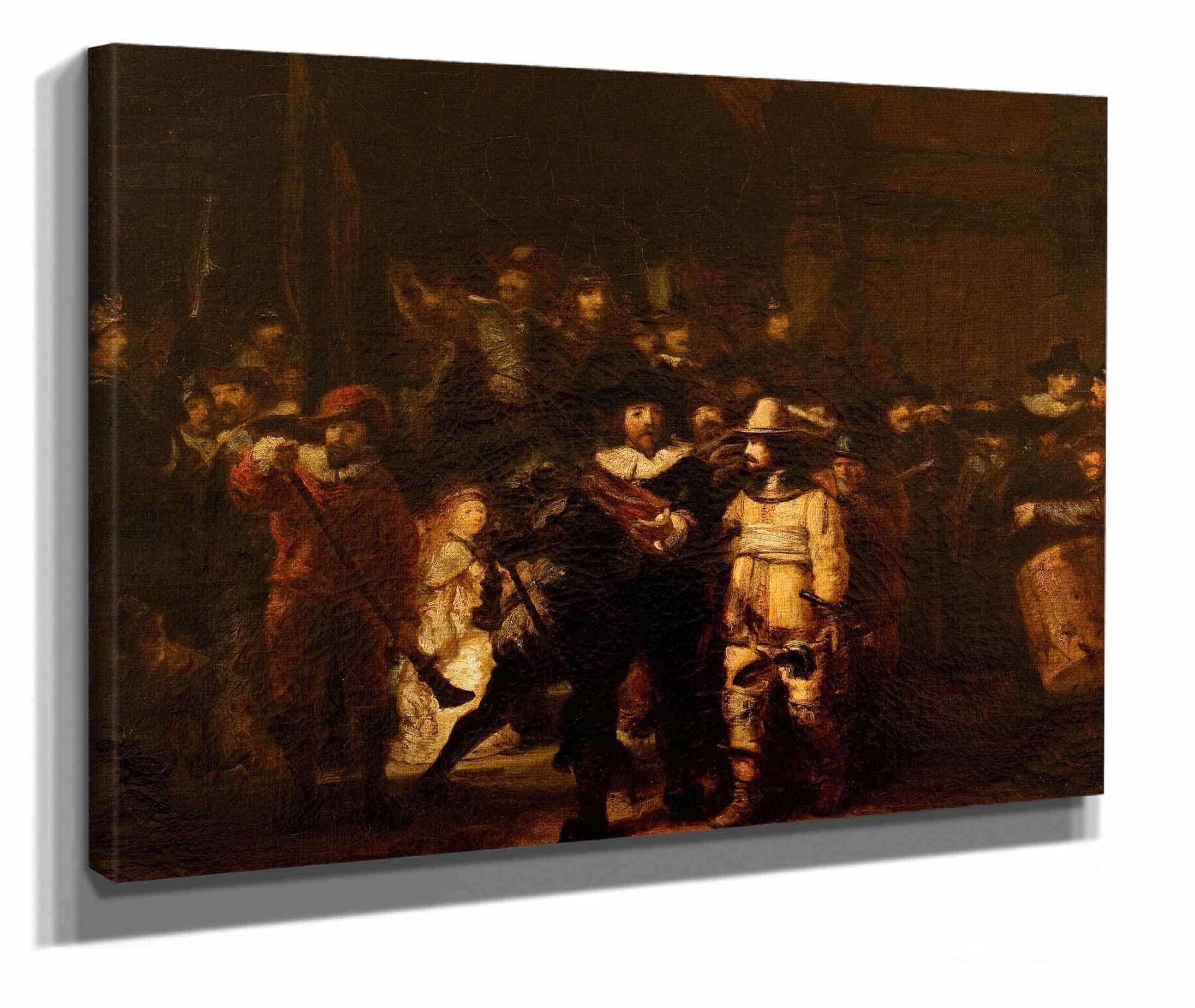 La Ronde De Nuit Dapres Rembrandt by Felix Ziem