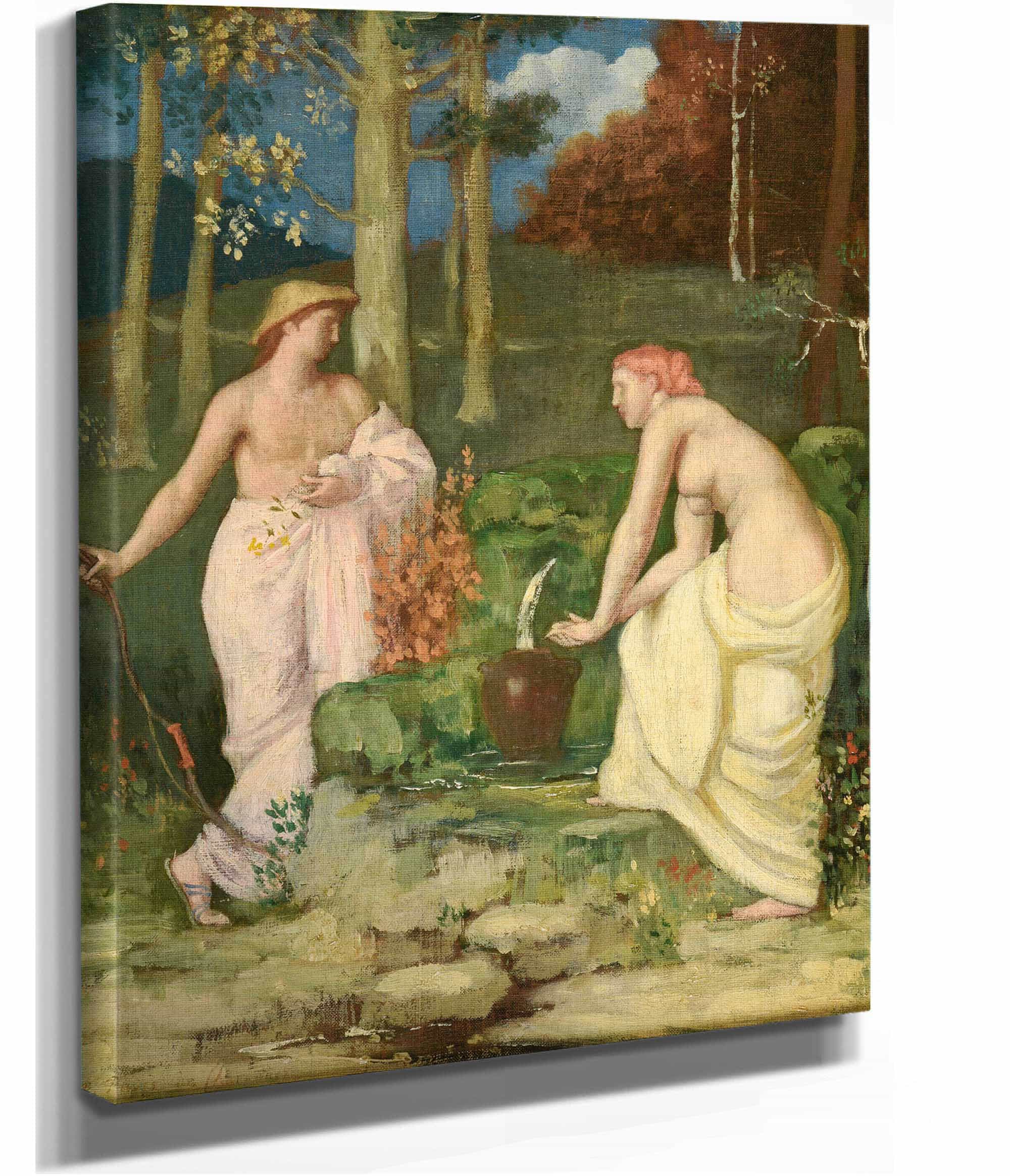La Source by Pierre Puvis De Chavannes - Image 2