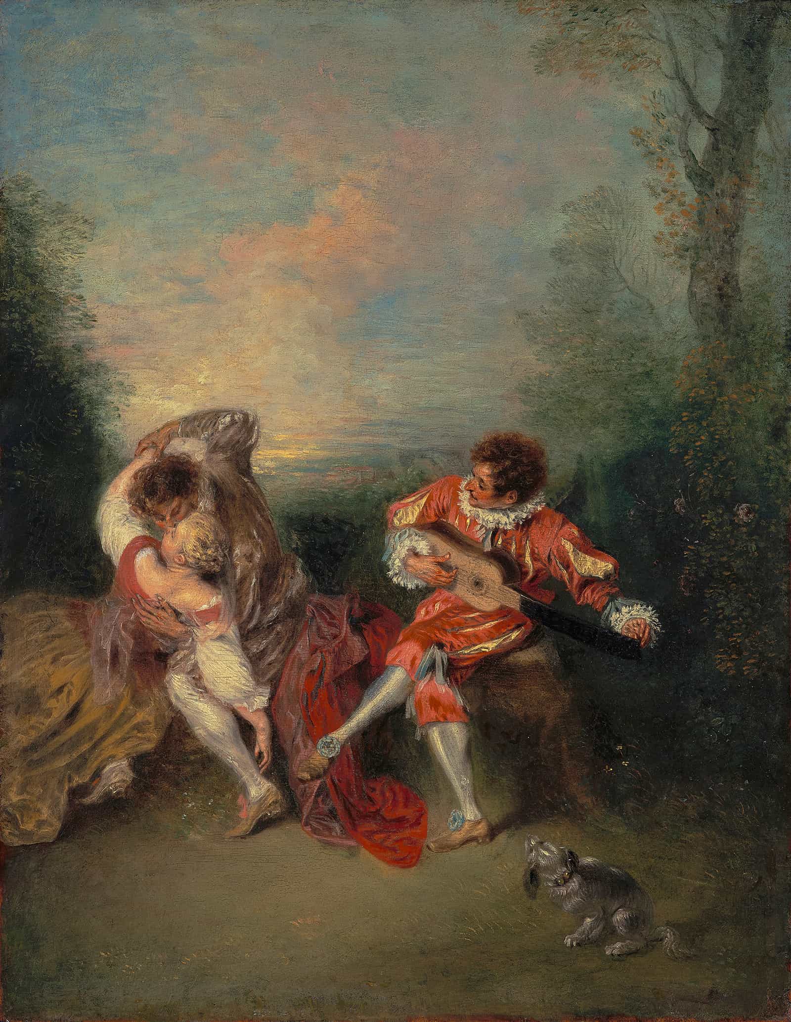 La Surprise by Jean Antoine Watteau