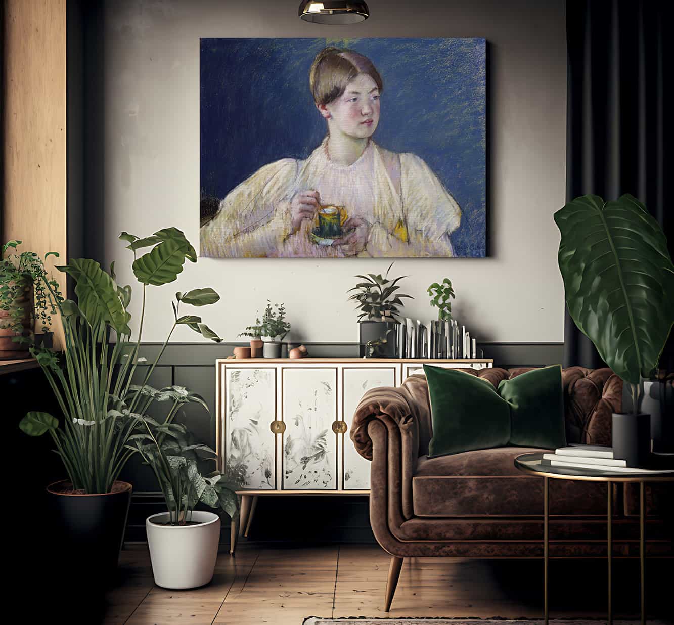 La Tasse De The By Mary Cassatt - Image 2