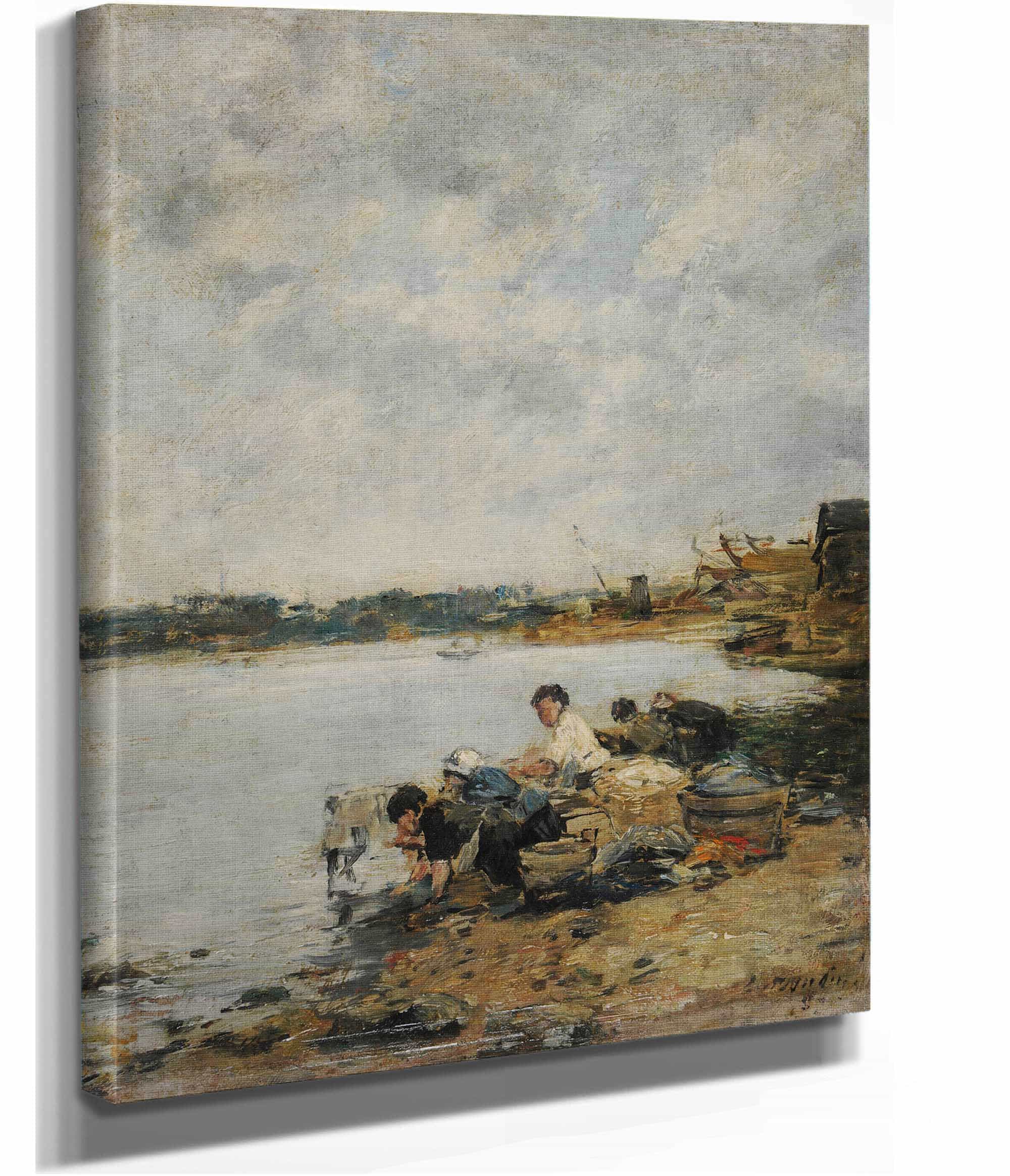 La Touques Le Matin by Eugene Boudin - Image 2