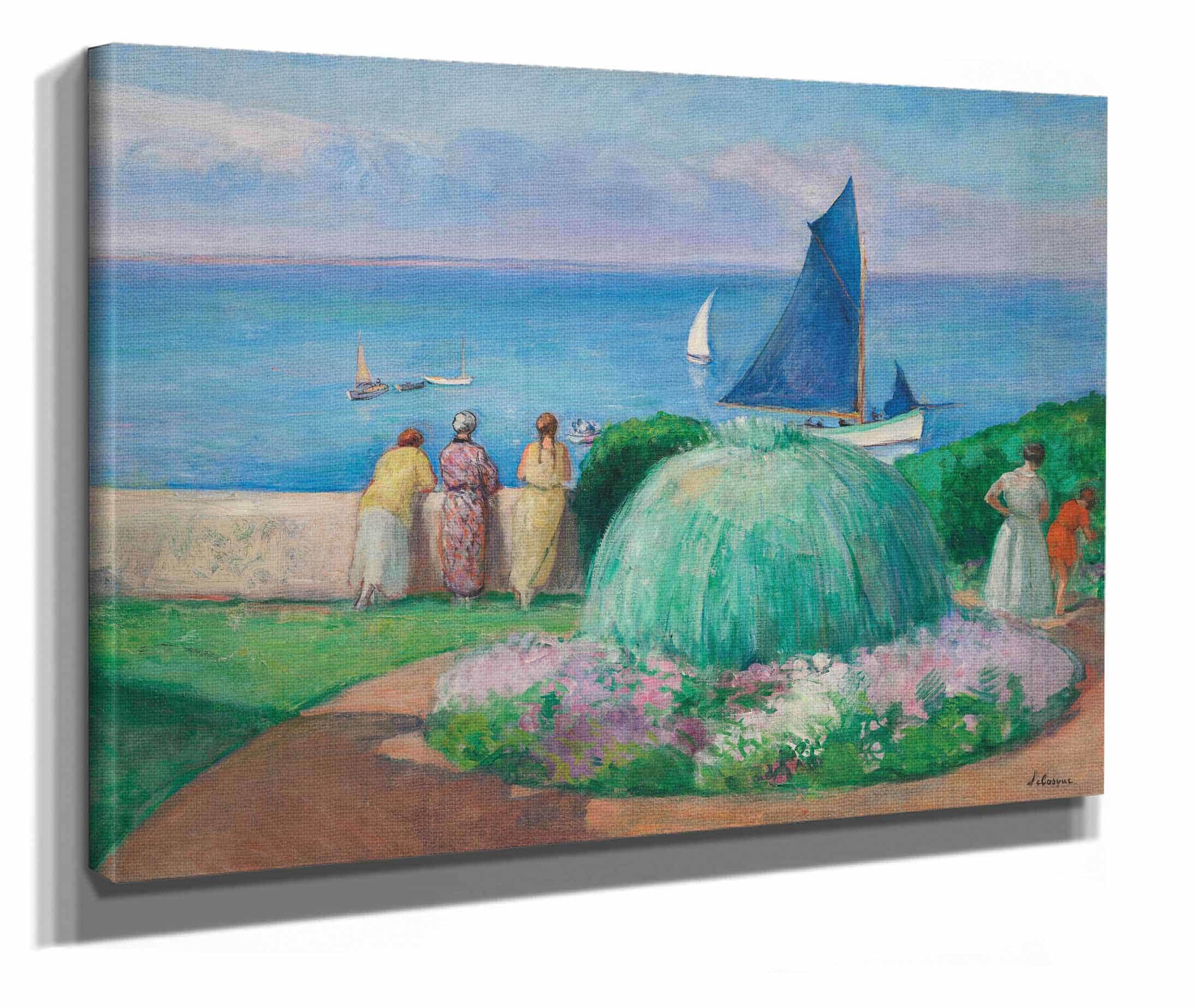 La Voile Bleue Prefailles by Henri Lebasque - Image 2