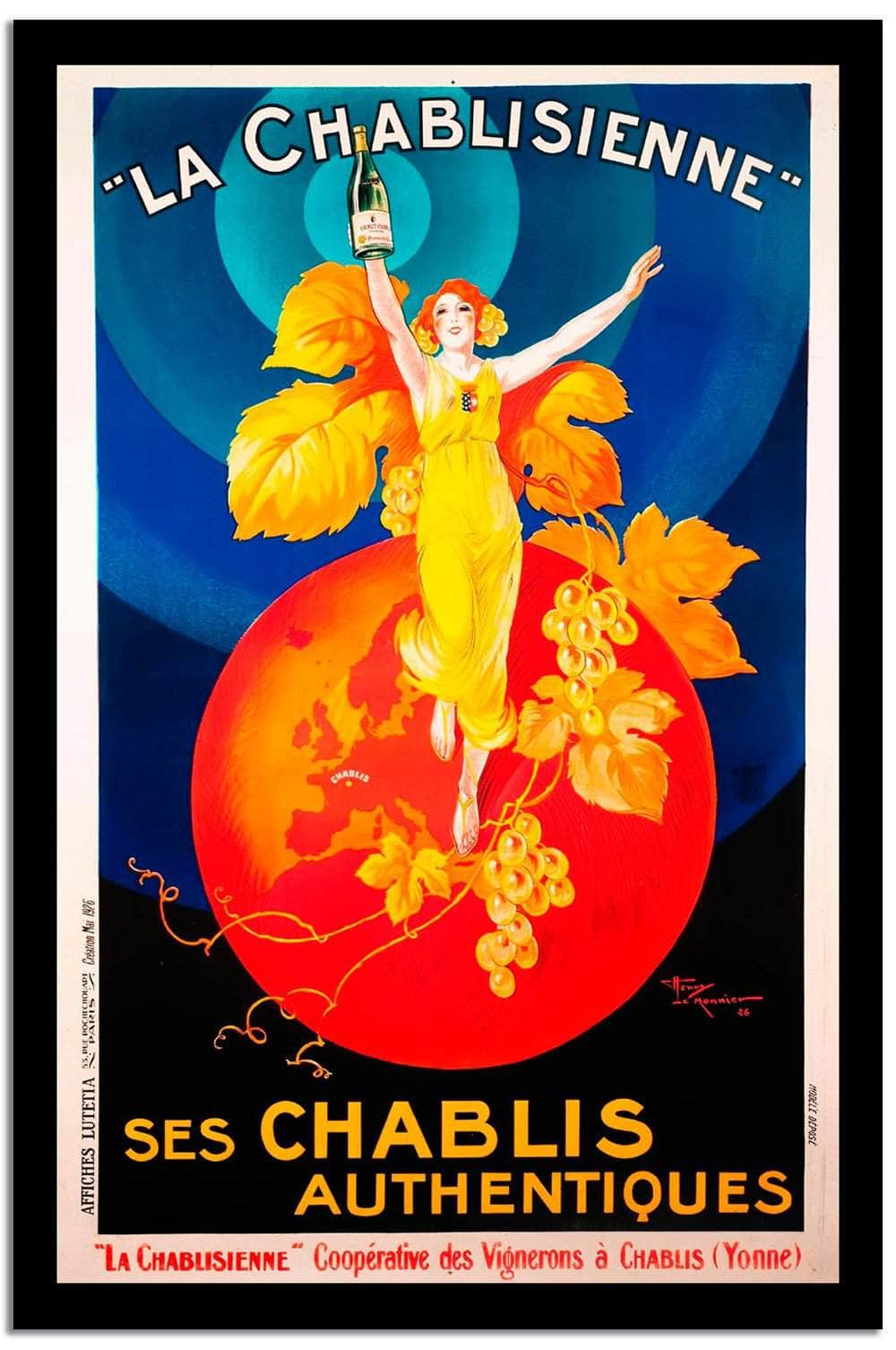 La Chablisienne Vintage Poster - Image 2