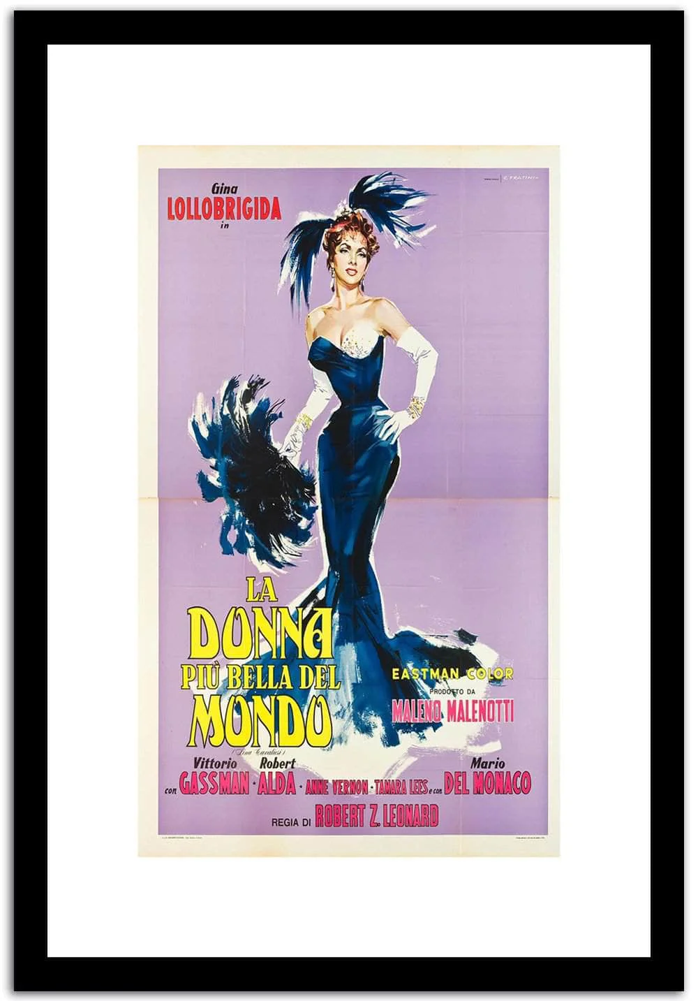 Ladonna Piu Bella Del Mondo Vintage Poster