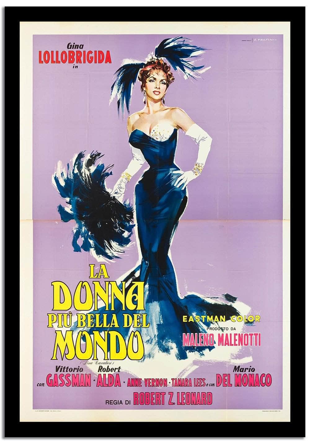 Ladonna Piu Bella Del Mondo Vintage Poster - Image 2