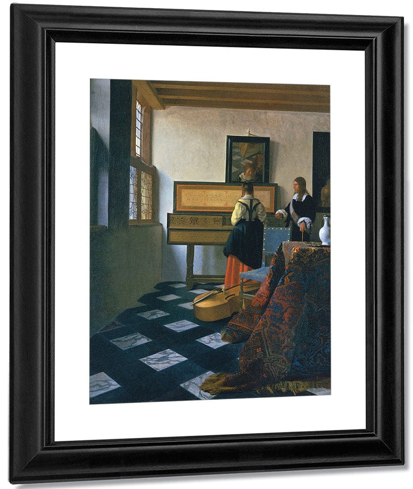 Lady At The Virginals With A Gentleman 1660 By Johannes Vermeer - Image 3