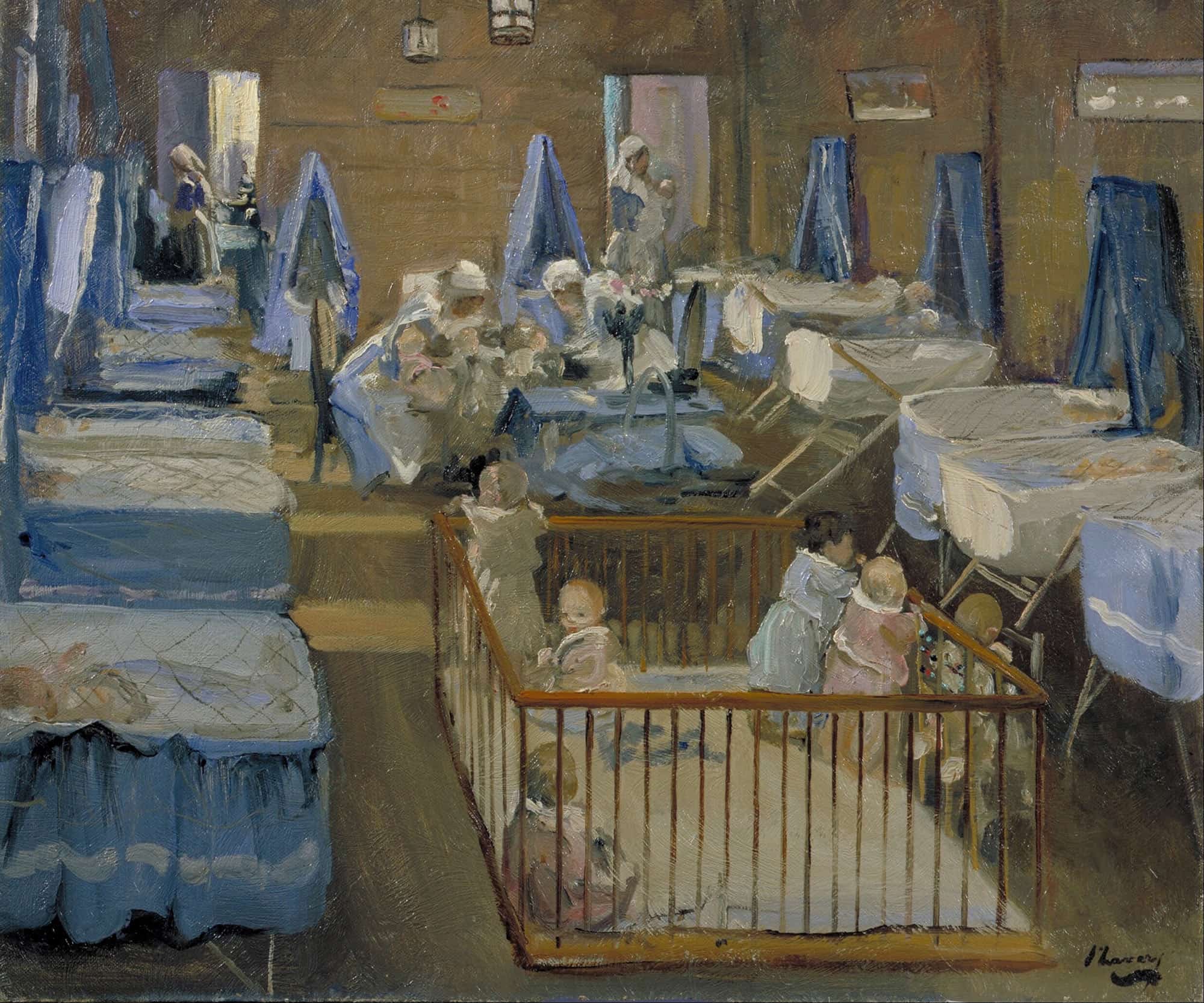 Lady Henrys Creche Woolwich by Sir John Lavery