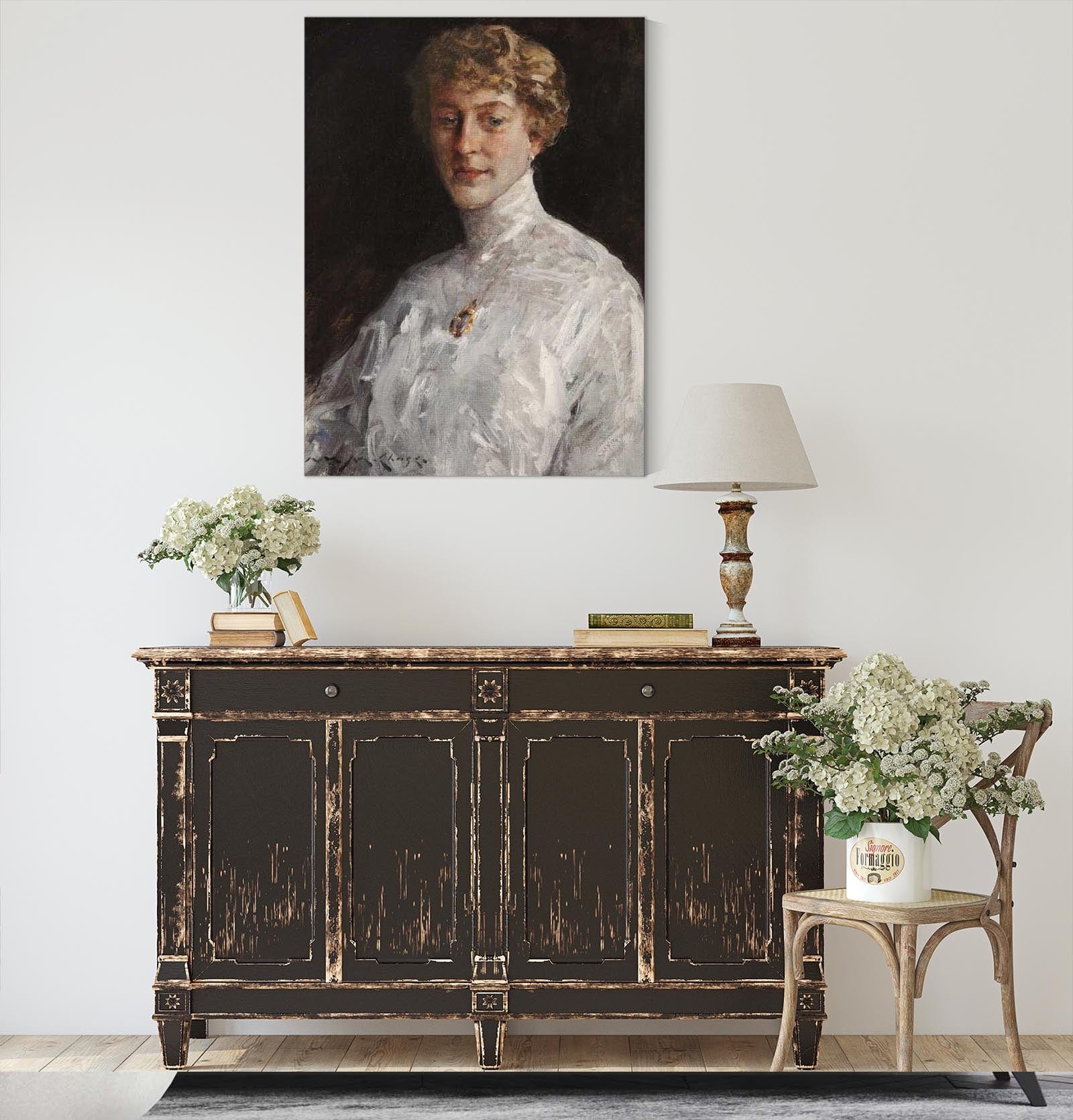 Lady In A White Blouse by William Merritt Chase - Image 4