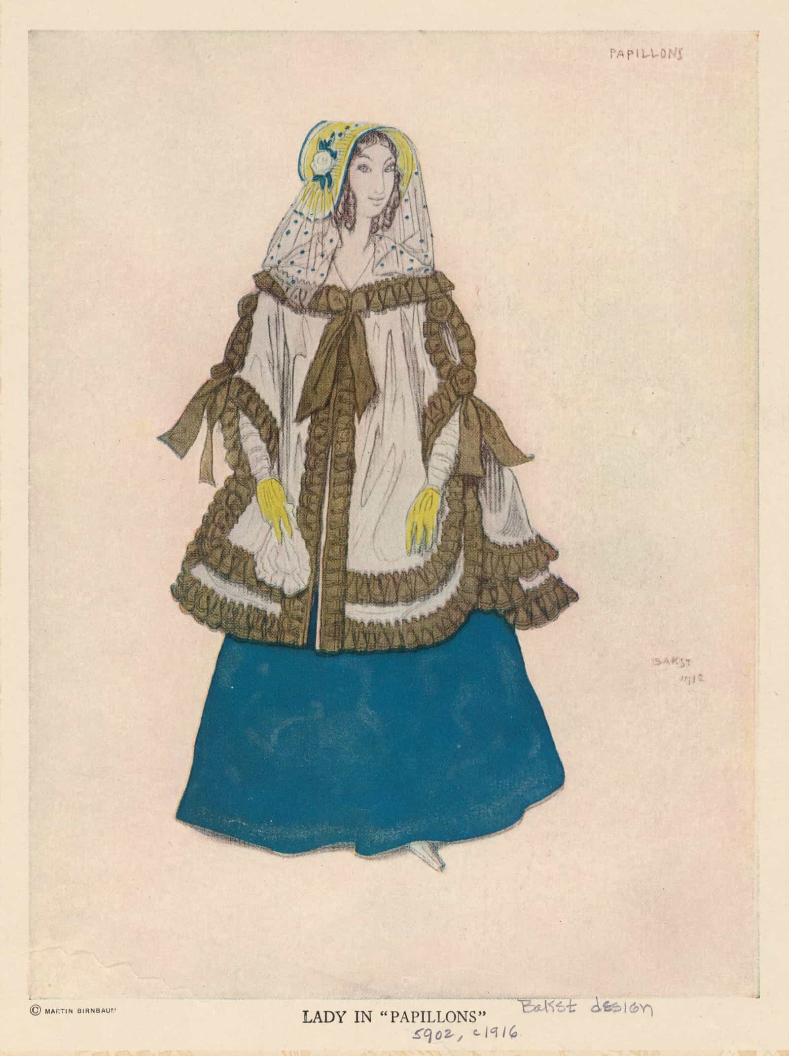 Lady In Papillons by Leon Bakst