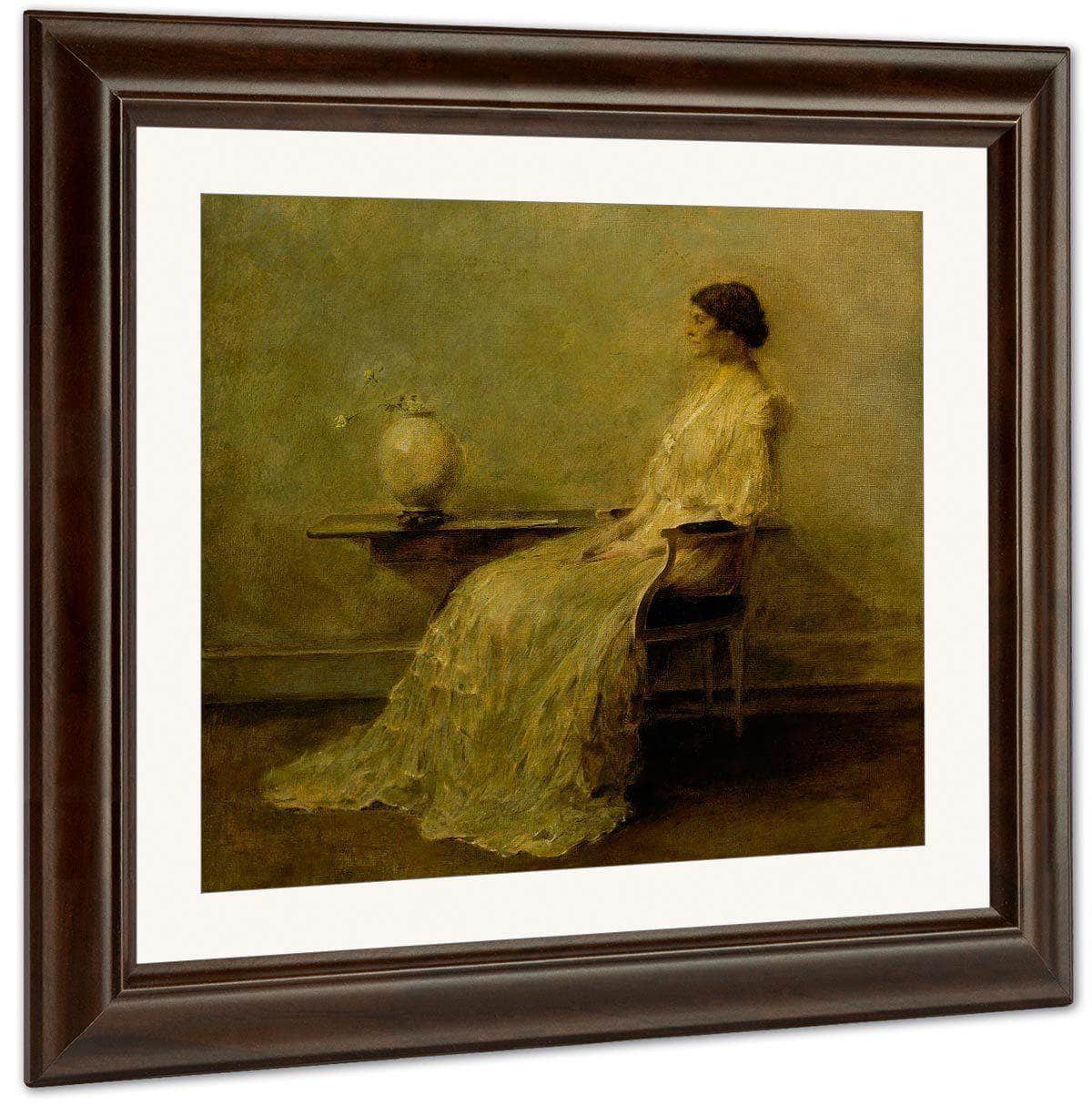 Lady In White (No. 2) By Thomas Wilmer Dewing - Image 3