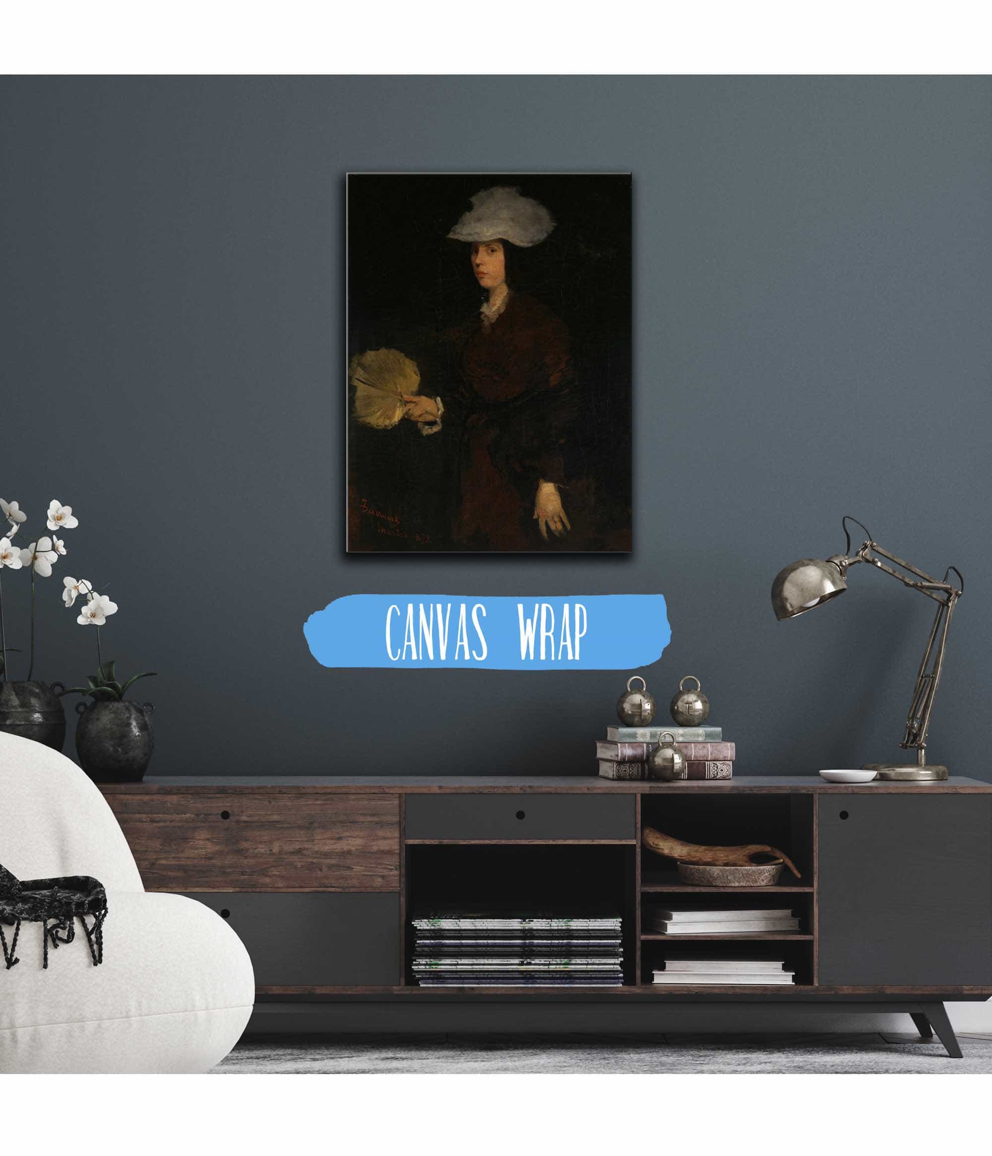 Lady With Fan by Frank Duveneck - Image 3