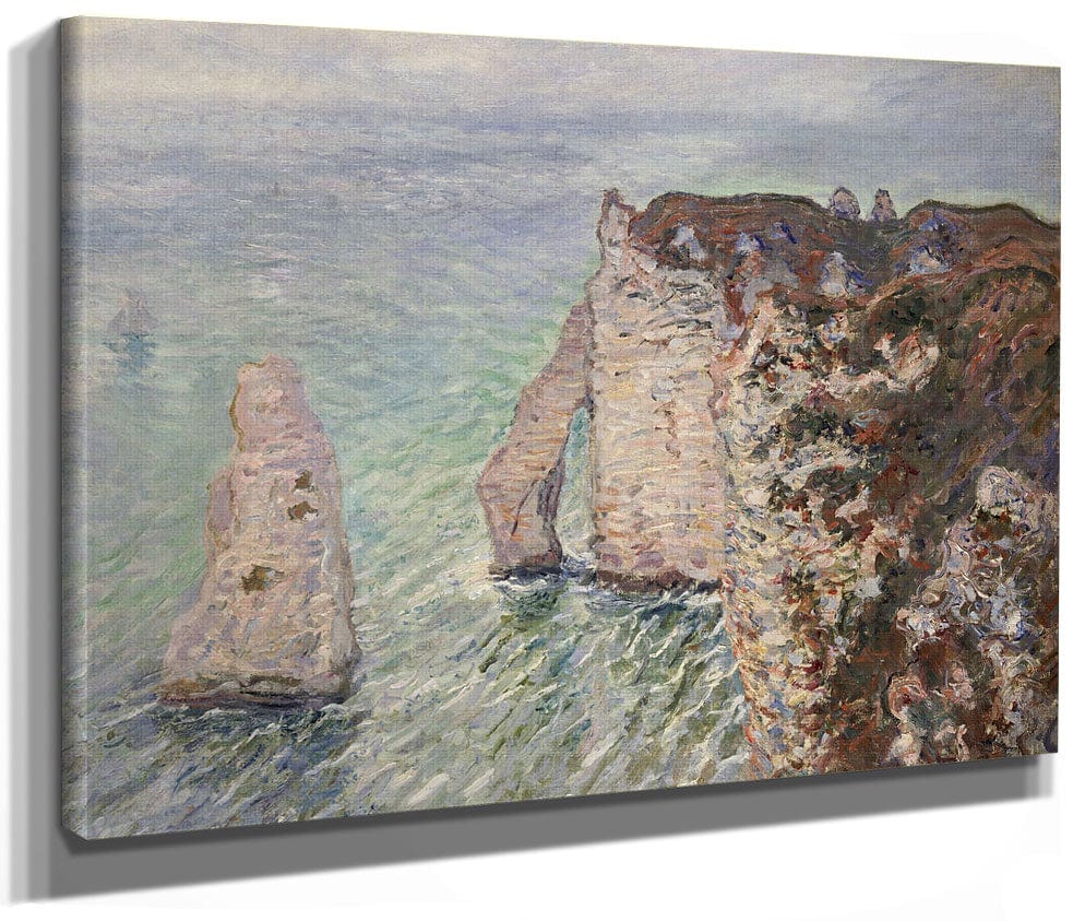 L'aiguille And The Porte D'eval, Etretat By Claude Monet