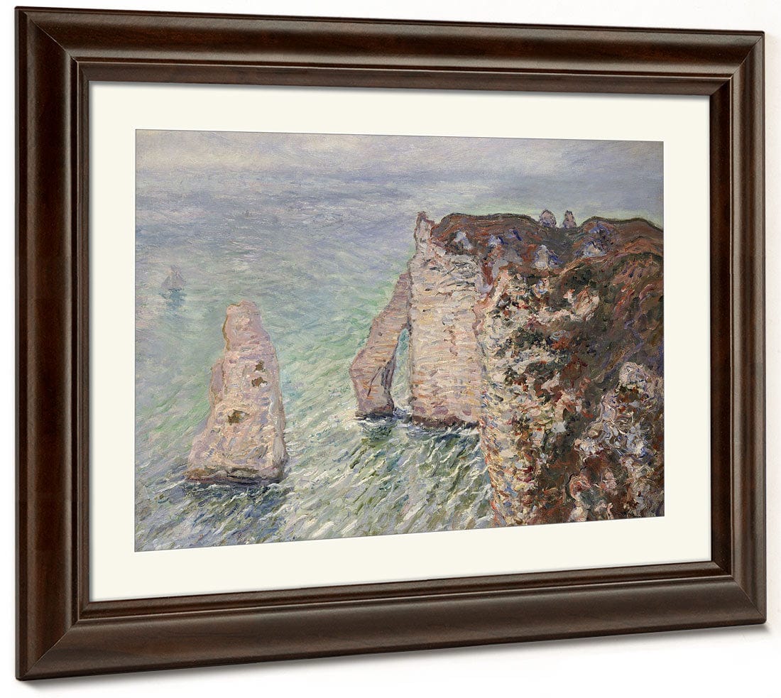 L'aiguille And The Porte D'eval, Etretat By Claude Monet - Image 3