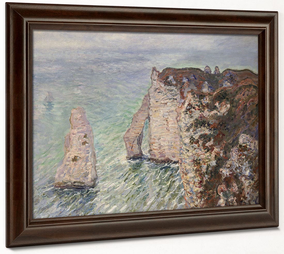 L'aiguille And The Porte D'eval, Etretat By Claude Monet - Image 4