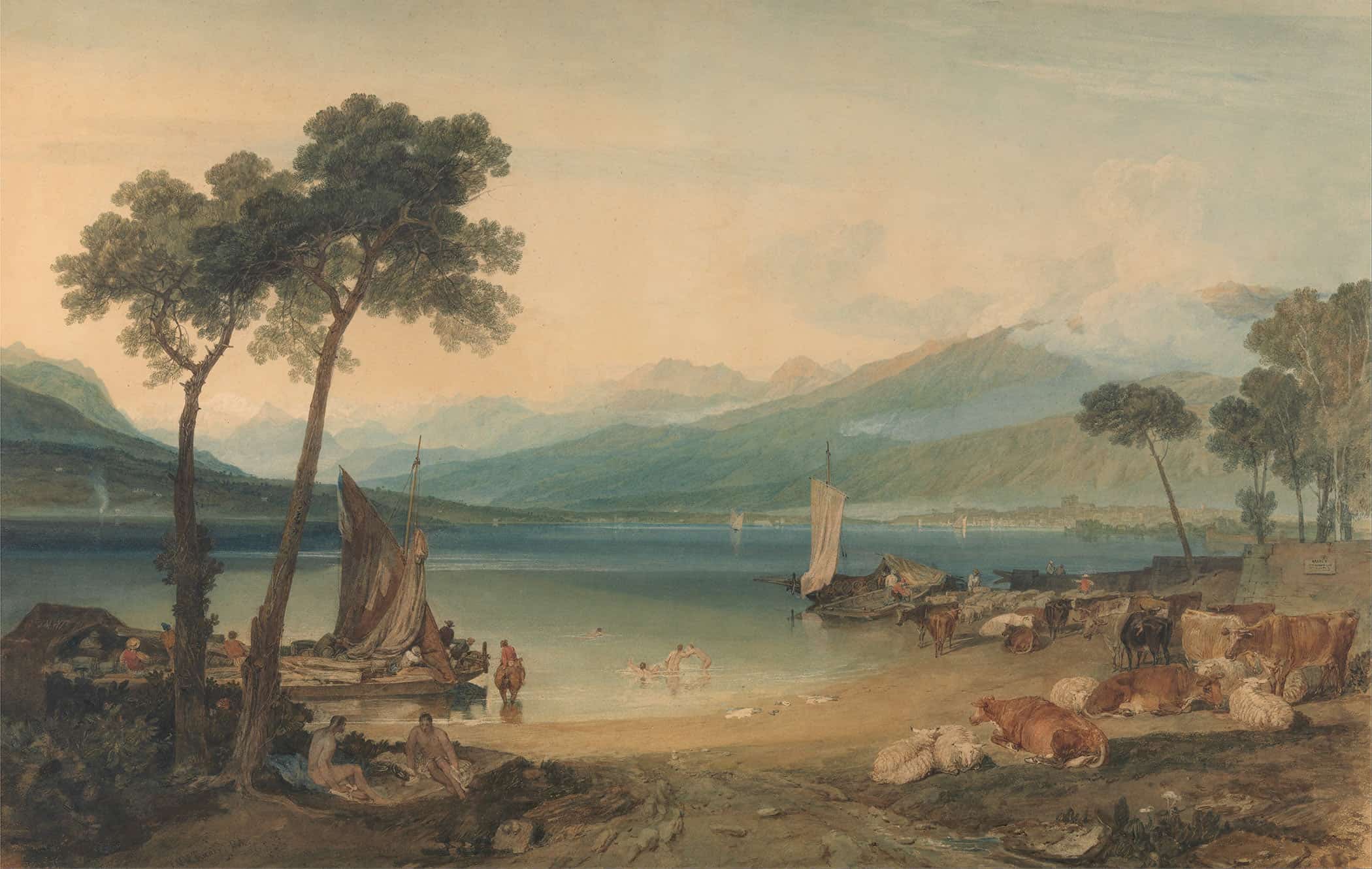 Lake Geneva And Mount Blanc To by Joseph Mallord William Turner - Image 2