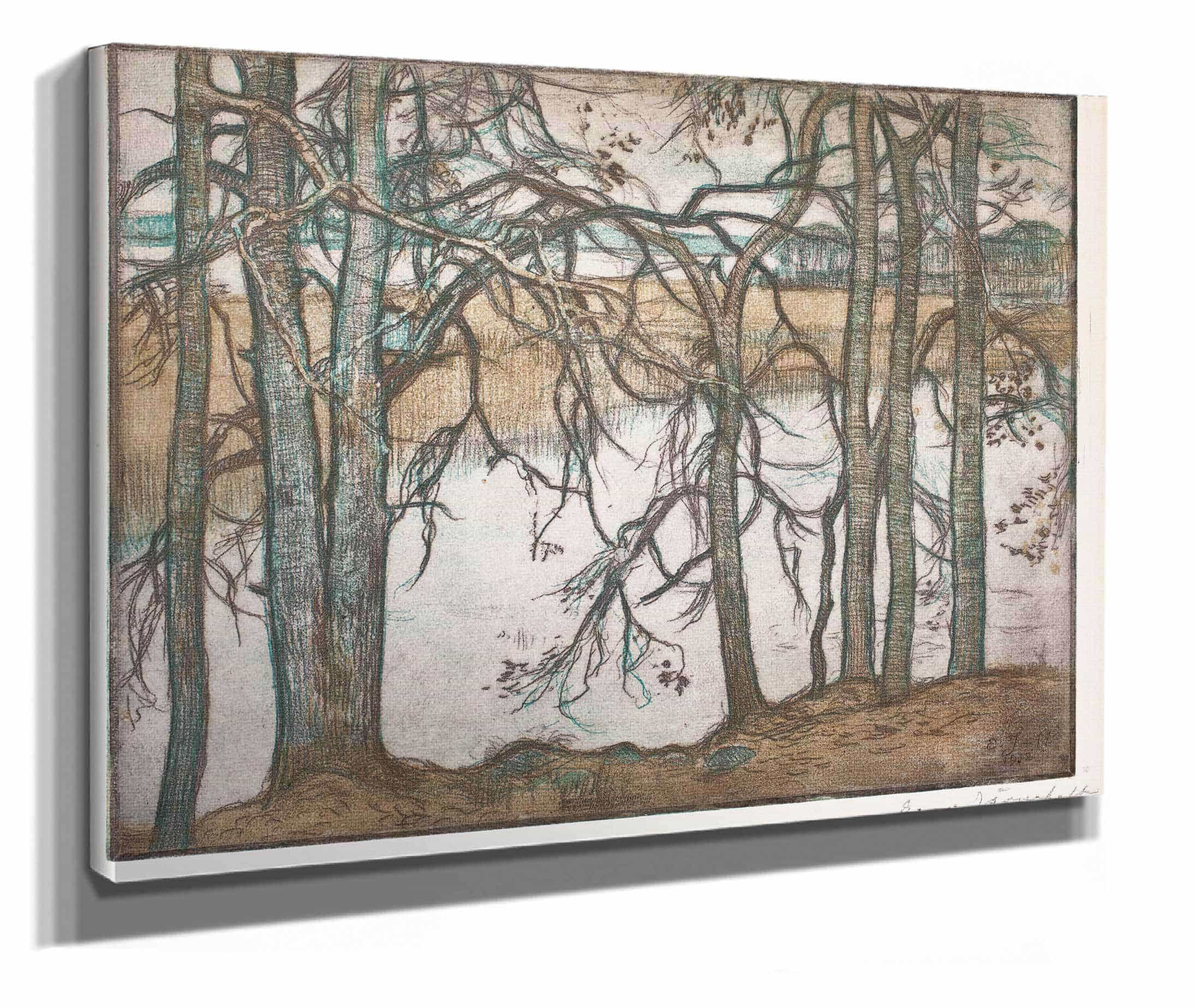 Lake Shore With Reeds by Eero Jarnefelt - Image 5