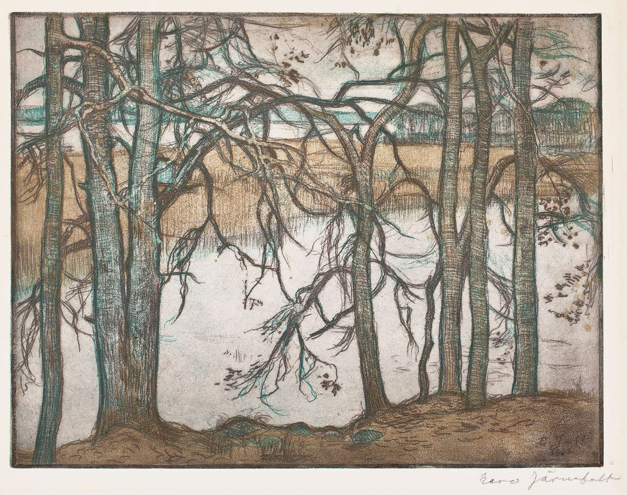 Lake Shore With Reeds by Eero Jarnefelt - Image 6