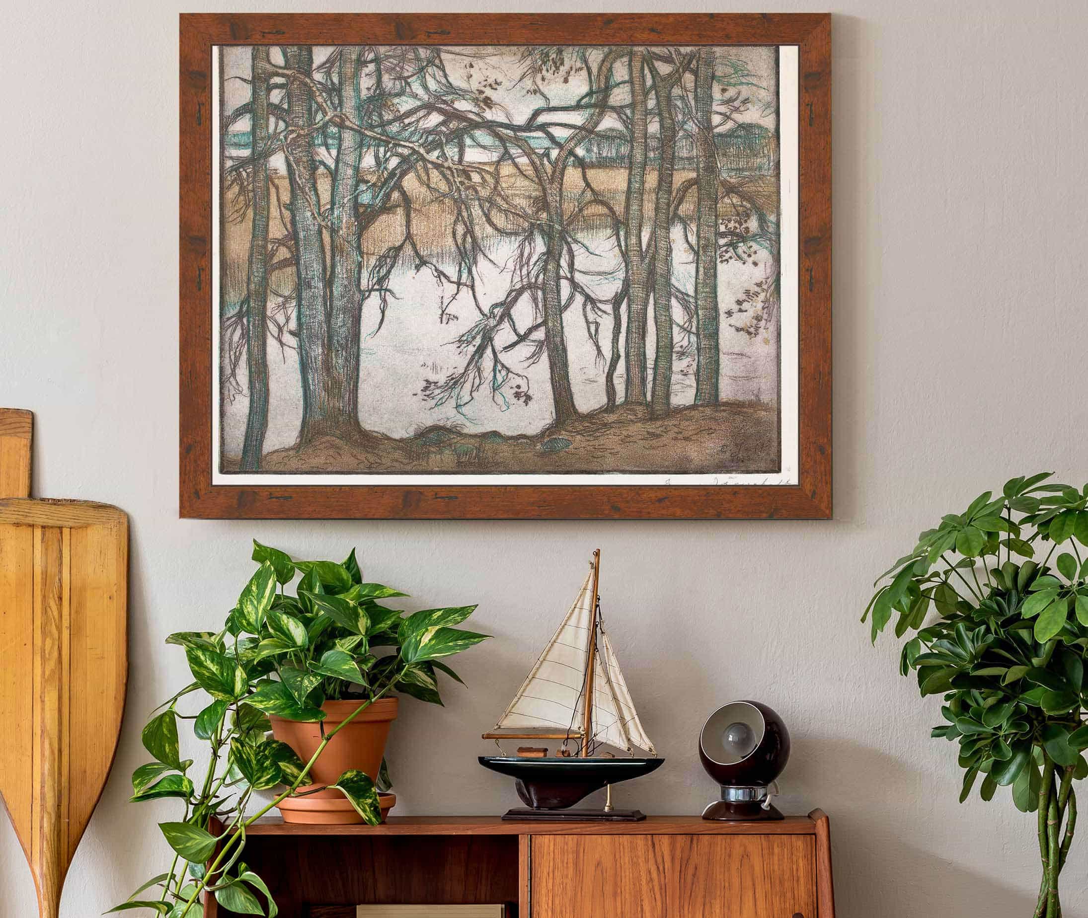 Lake Shore With Reeds by Eero Jarnefelt - Image 7