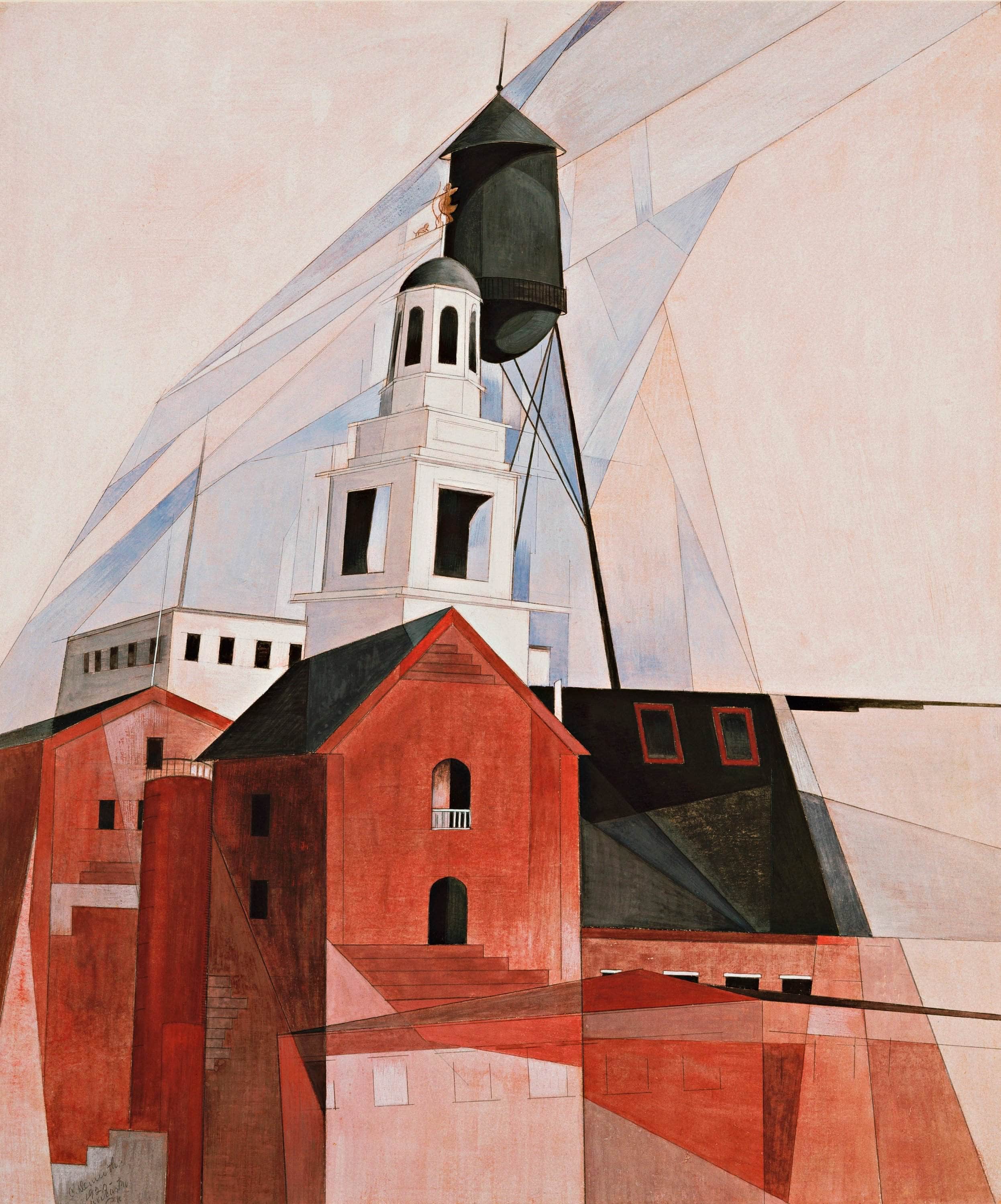 Lancaster In The Province No. 2 Painting Charles Demuth Canvas Art - Image 5