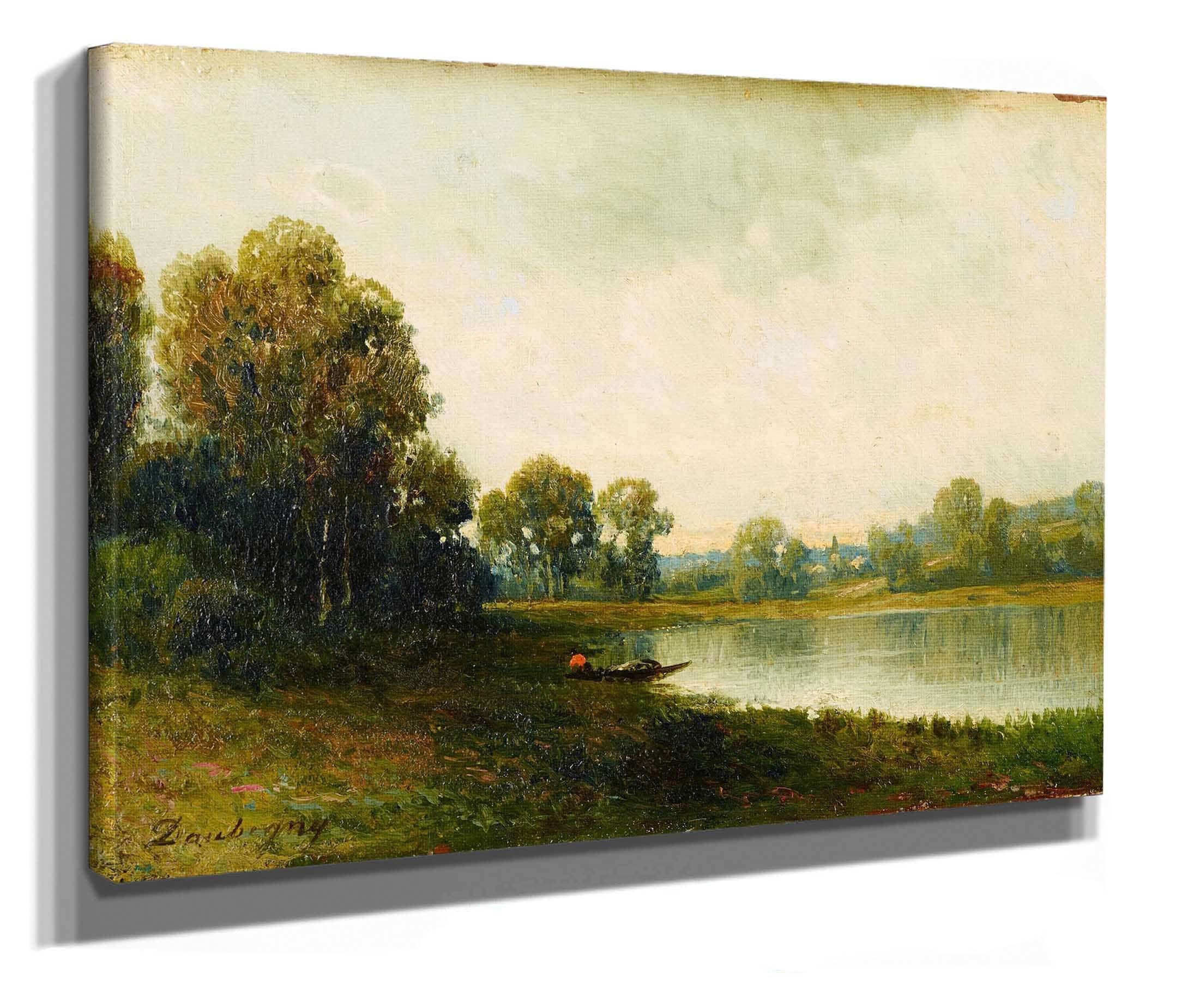 Landscape About by Charles Francois Daubigny - Image 2