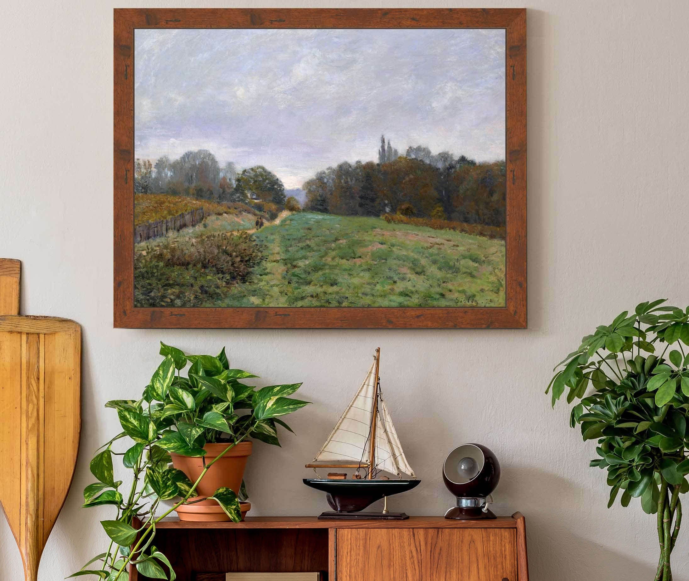 Landscape At Louveciennes by Alfred Sisley - Image 3