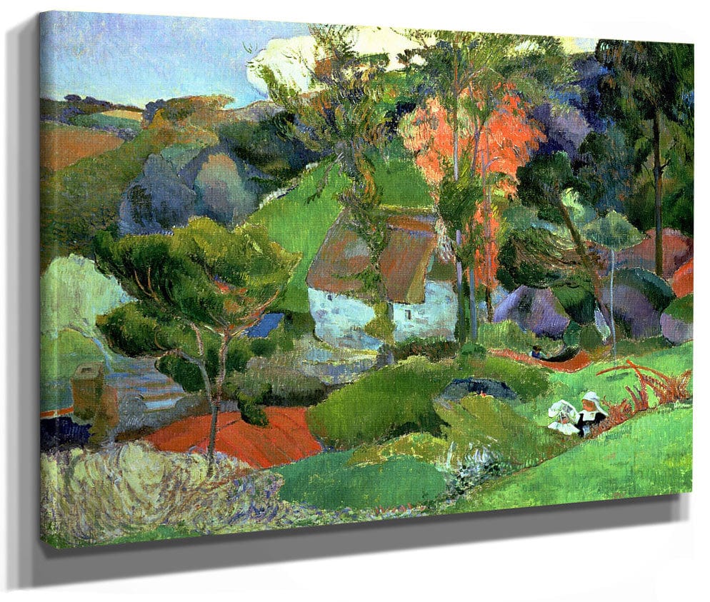 Landscape At Pont Aven 1 By Paul Gauguin