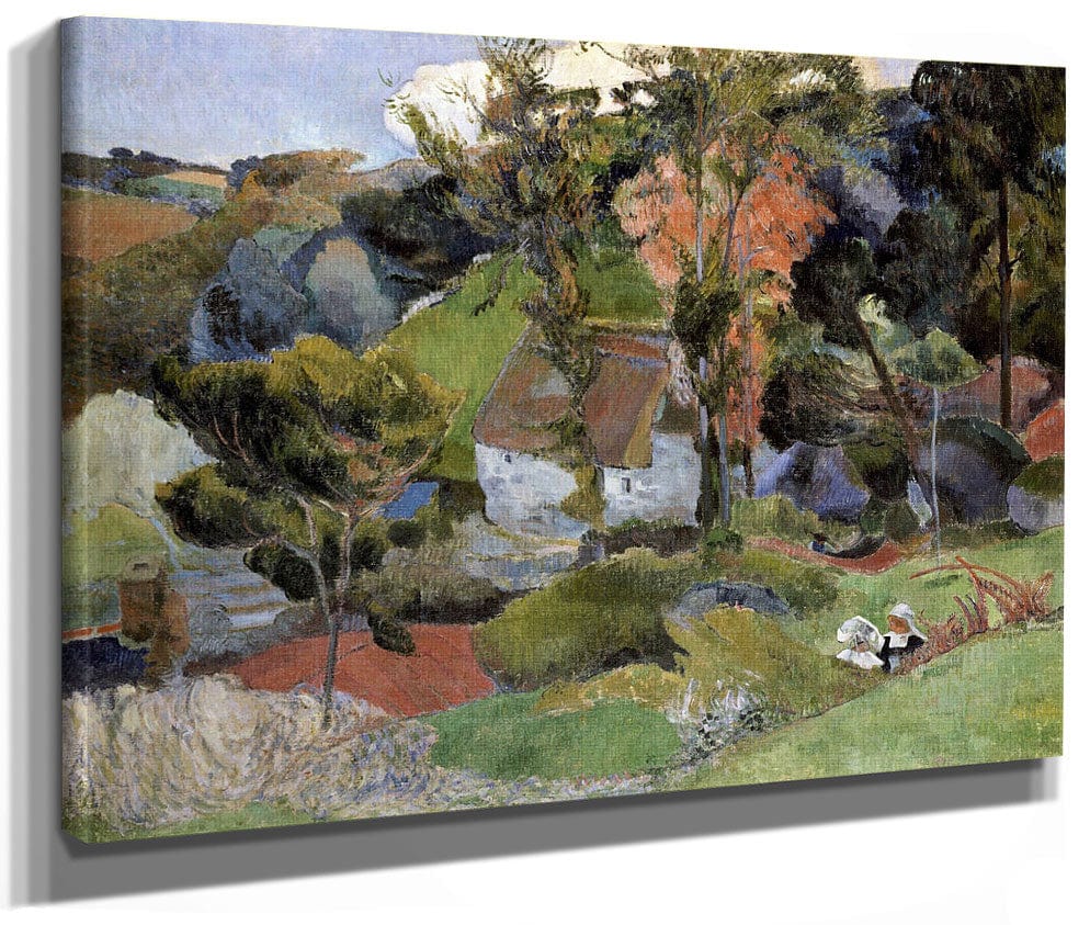 Landscape At Pont Aven By Paul Gauguin