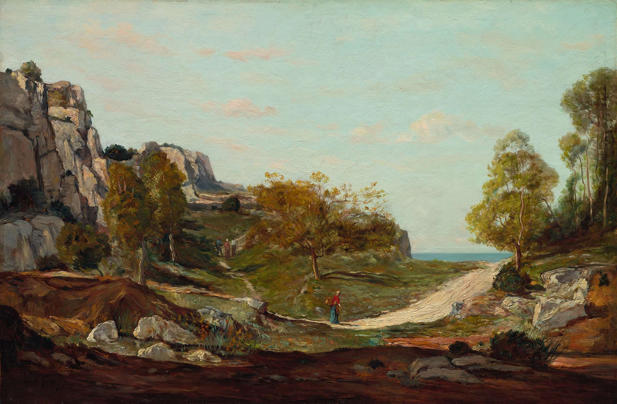 Landscape At Saint Andre Near Marseilles by Paul Gauguin - Image 2