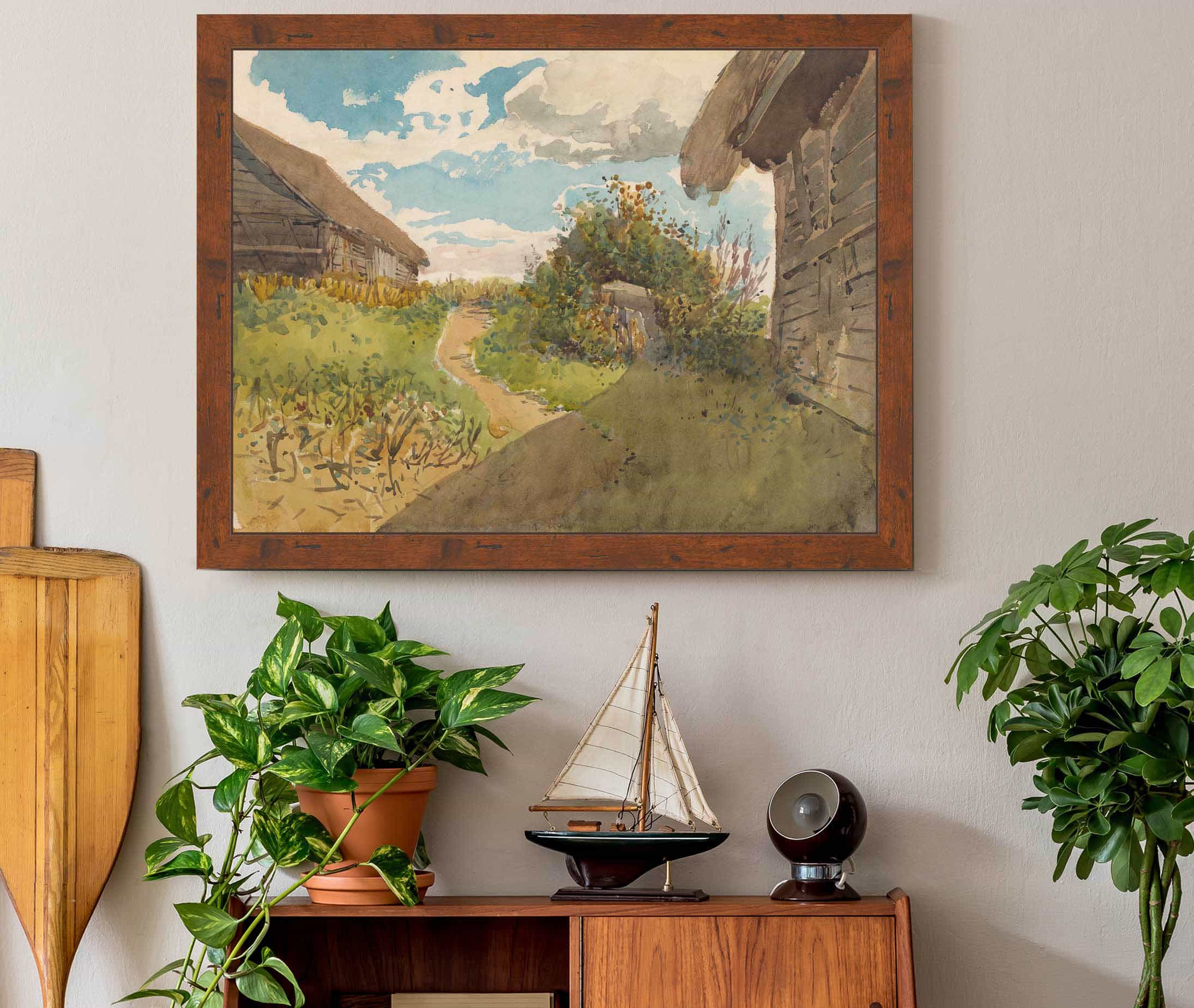 Landscape Betwen Haylofts by Ladislav Mednyanszky - Image 2
