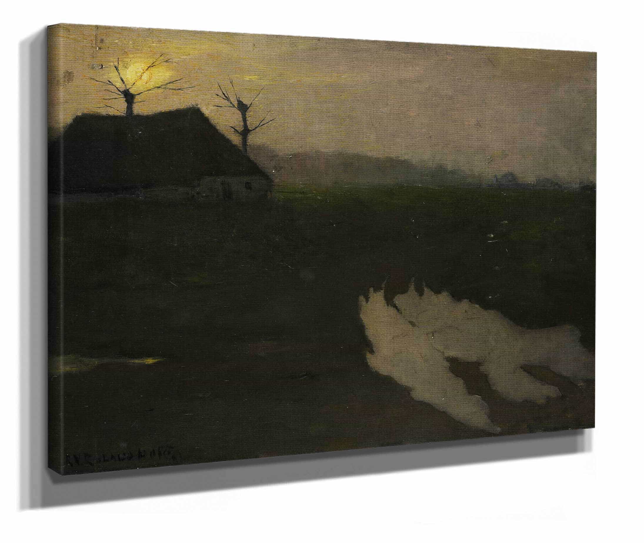 Landscape By Moonlight by Richard Nicolaus Roland Holst - Image 2