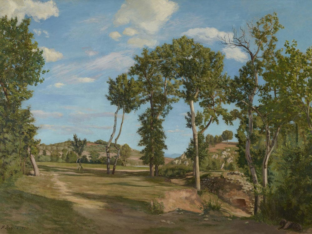 Landscape By The River Lez By Frederic Bazille - Image 5