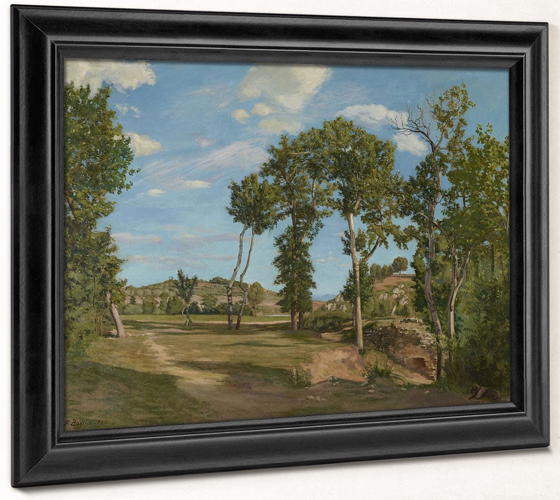 Landscape By The River Lez By Frederic Bazille - Image 6