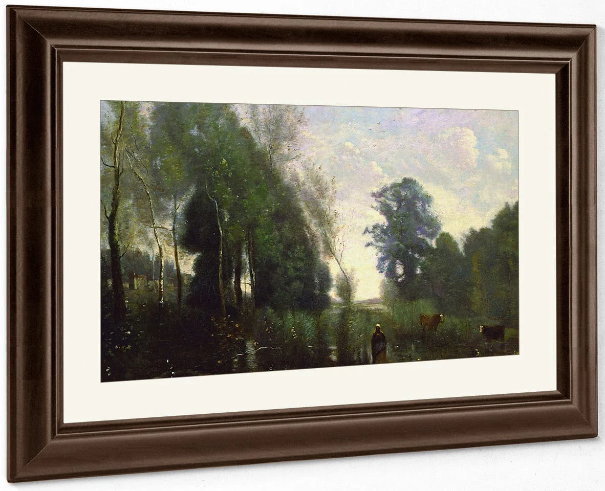Landscape, C. 1865 By Jean Baptiste Camille Corot - Image 3
